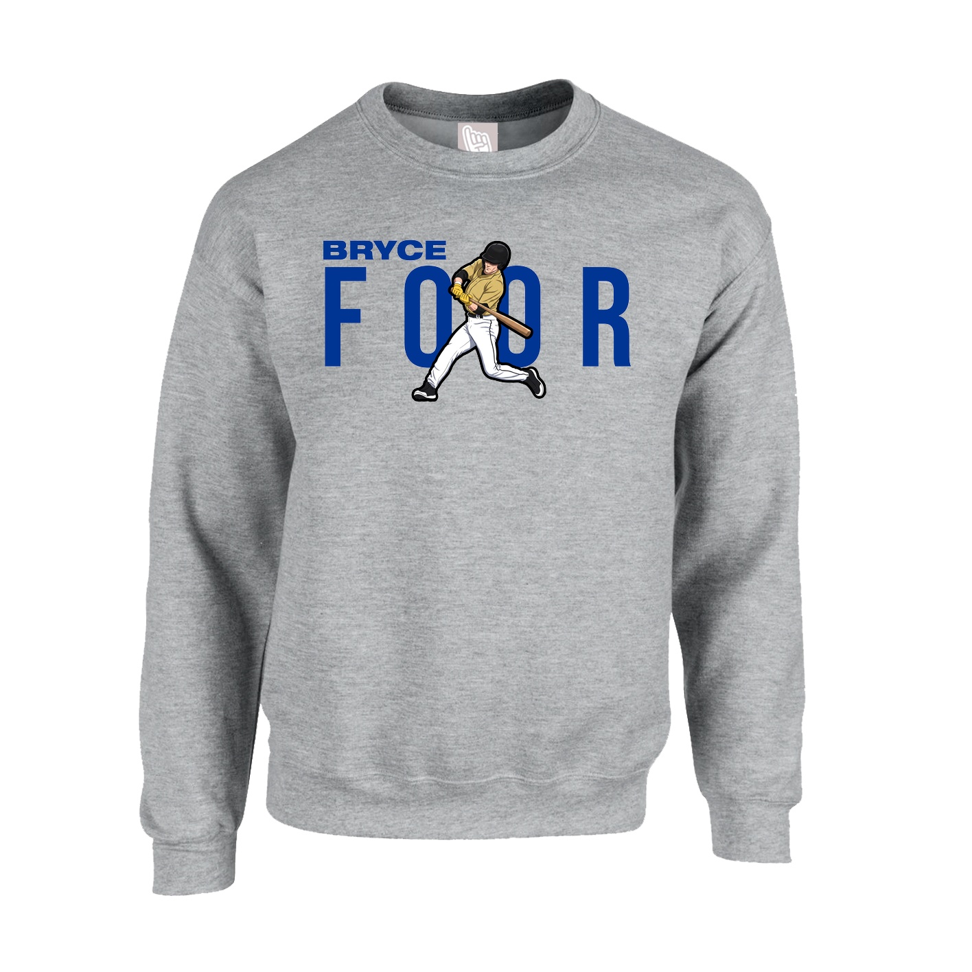 Fleece Crew — Player Name in Grey