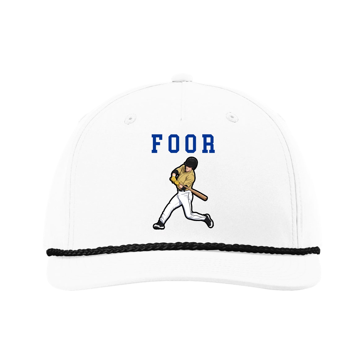 Five-Panel Classic Rope Cap — Shirsey in White