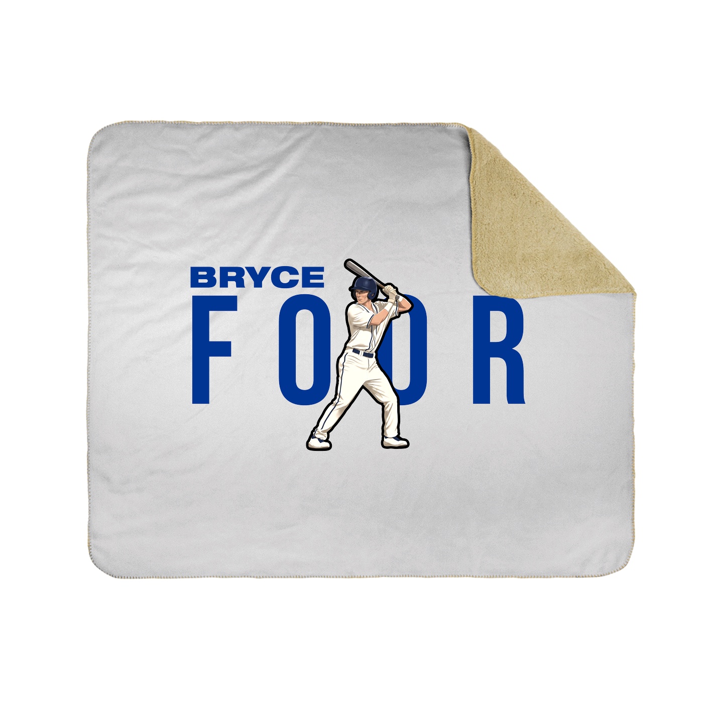 Throw Blanket — Player Name in White