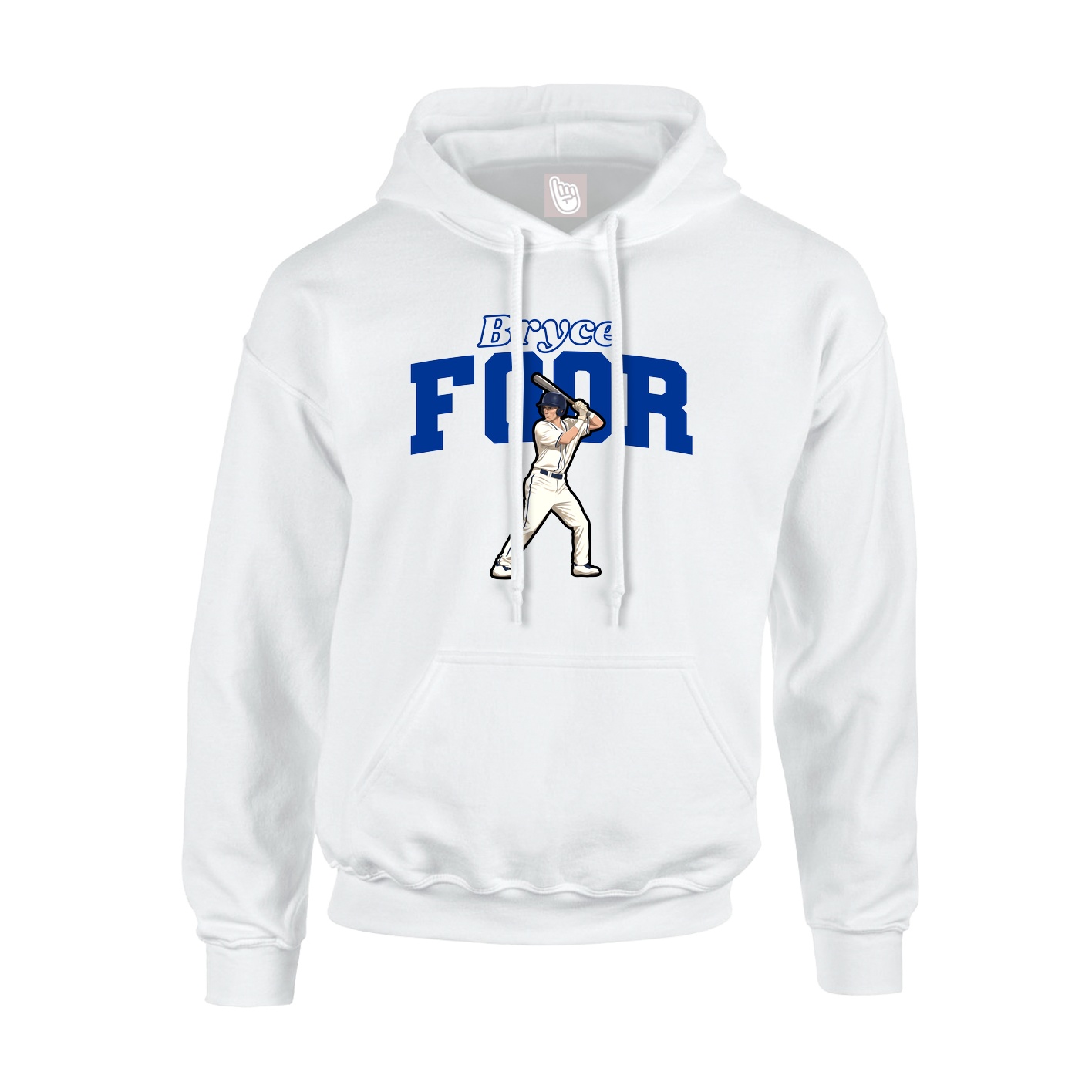 Hoodie — Name Arch in White