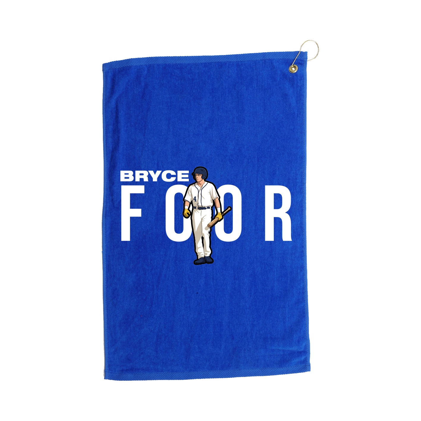 Golf Towel — Player Name in Royal