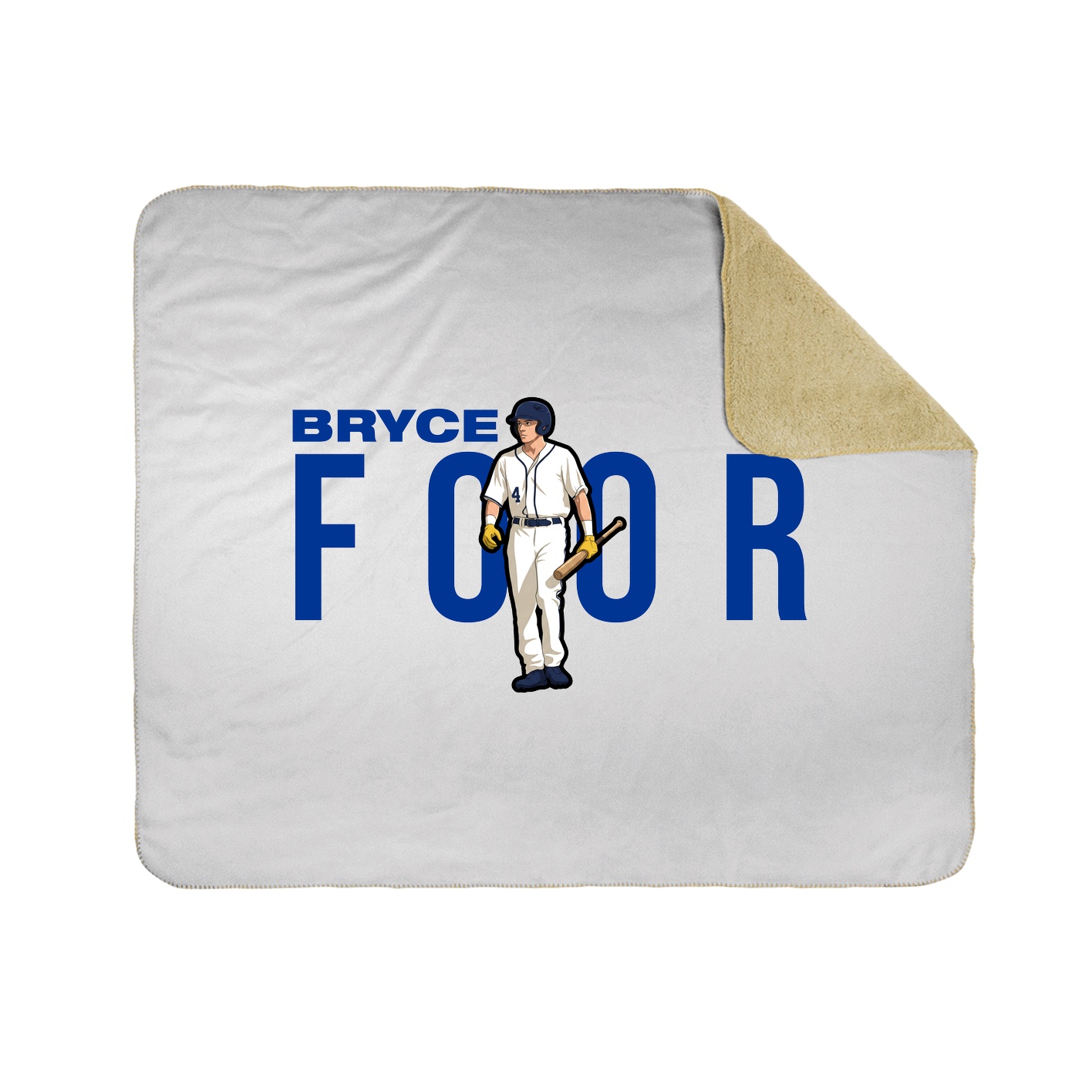 Throw Blanket — Player Name in White