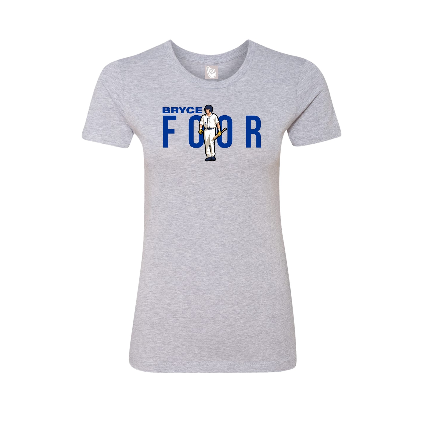Womens Tee — Player Name in Grey