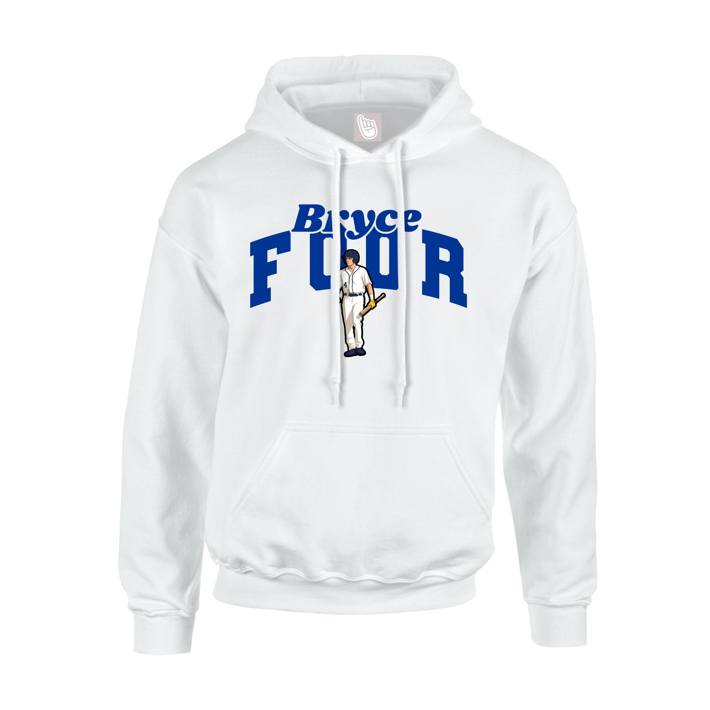 Youth Hoodie — Signature Arch in White