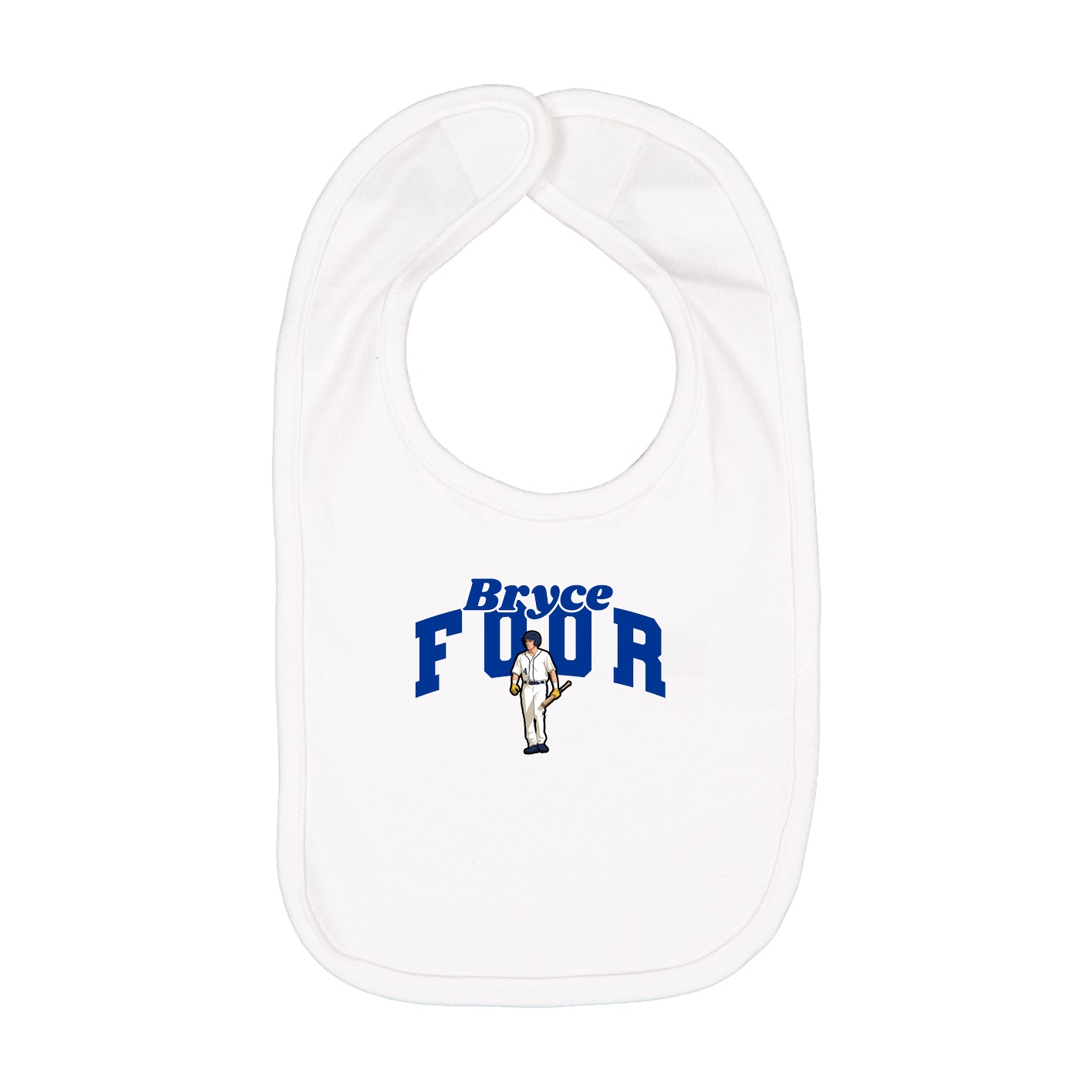 Infant Bib — Signature Arch in White