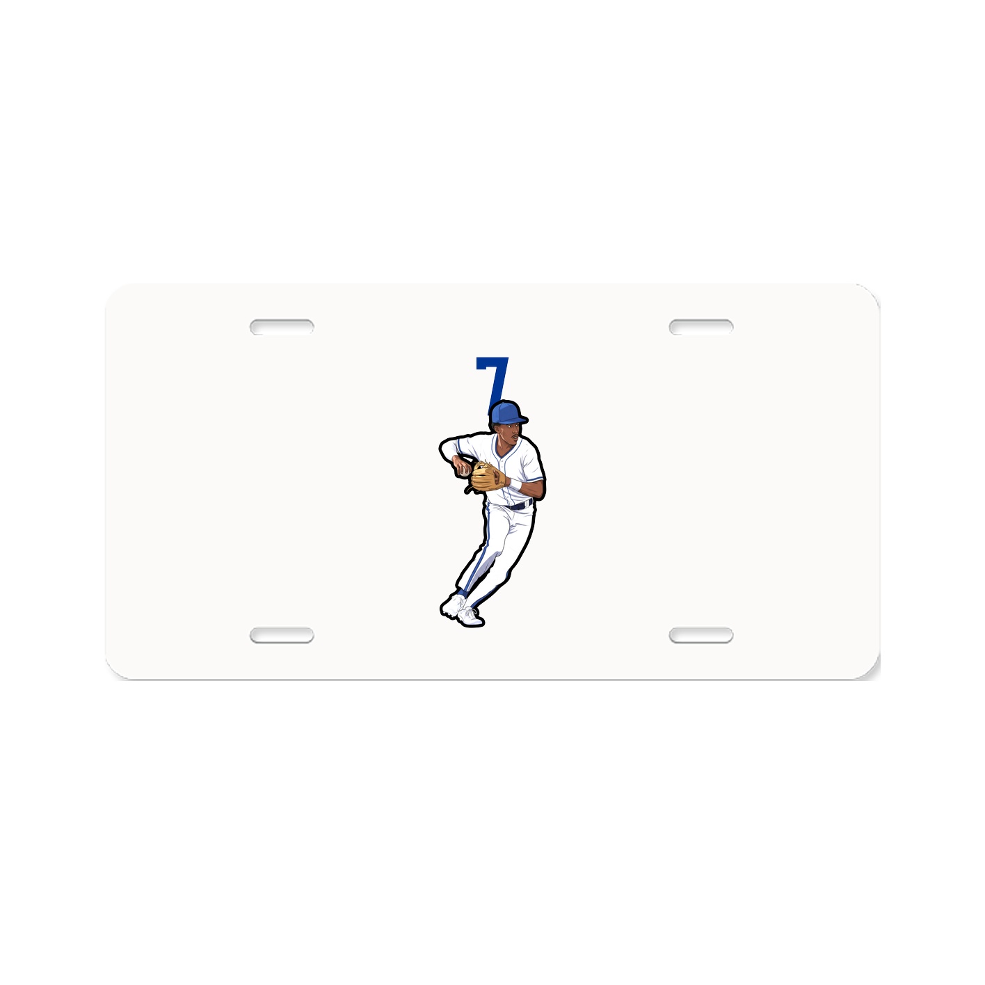 License Plate — Number Top in Classic