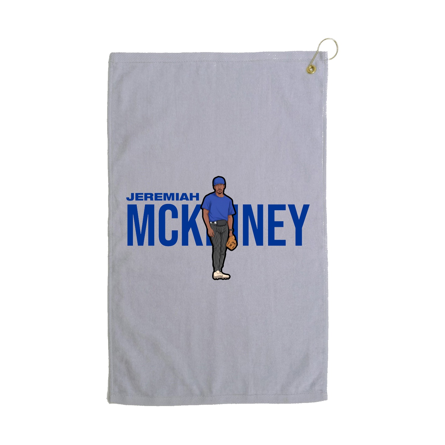 Golf Towel — Player Name in Grey