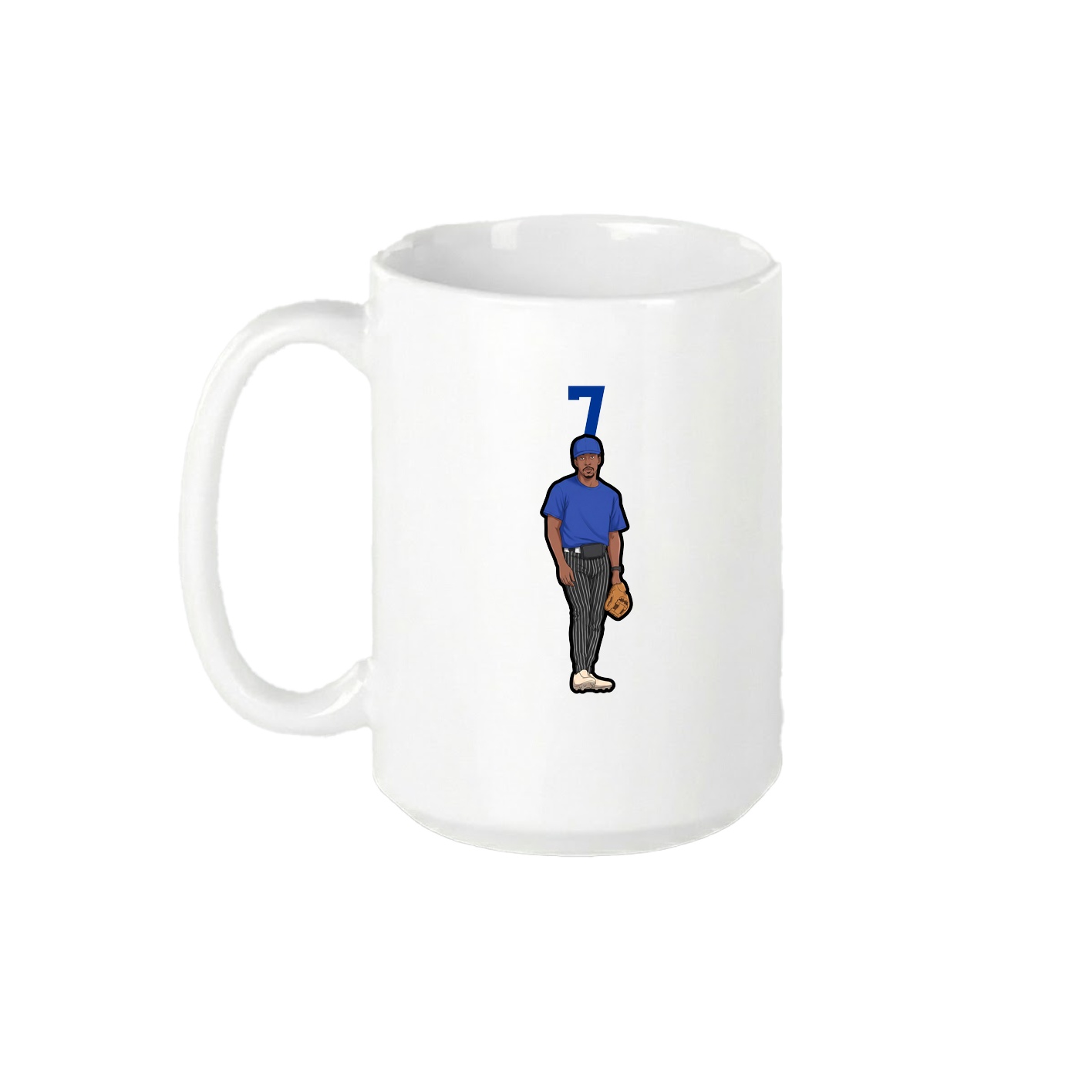 15oz Coffee Mug — Number Top in White