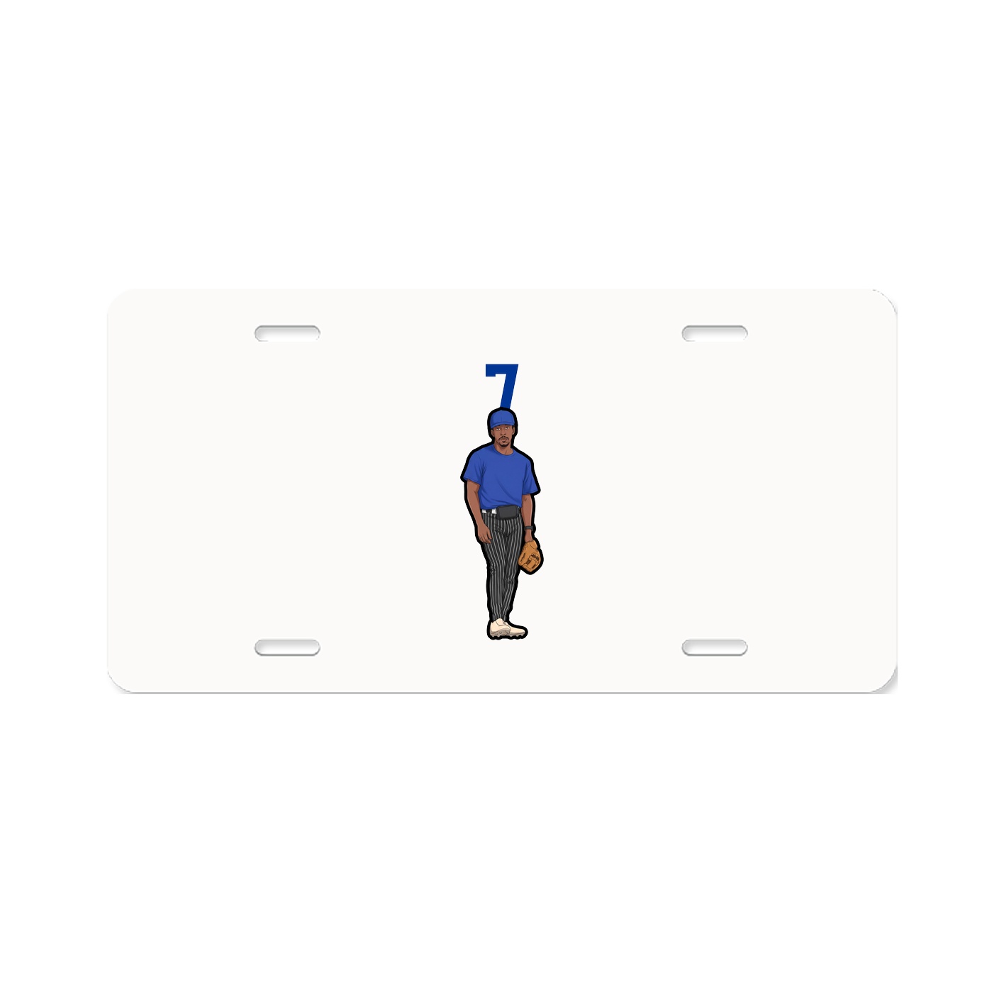 License Plate — Number Top in Classic