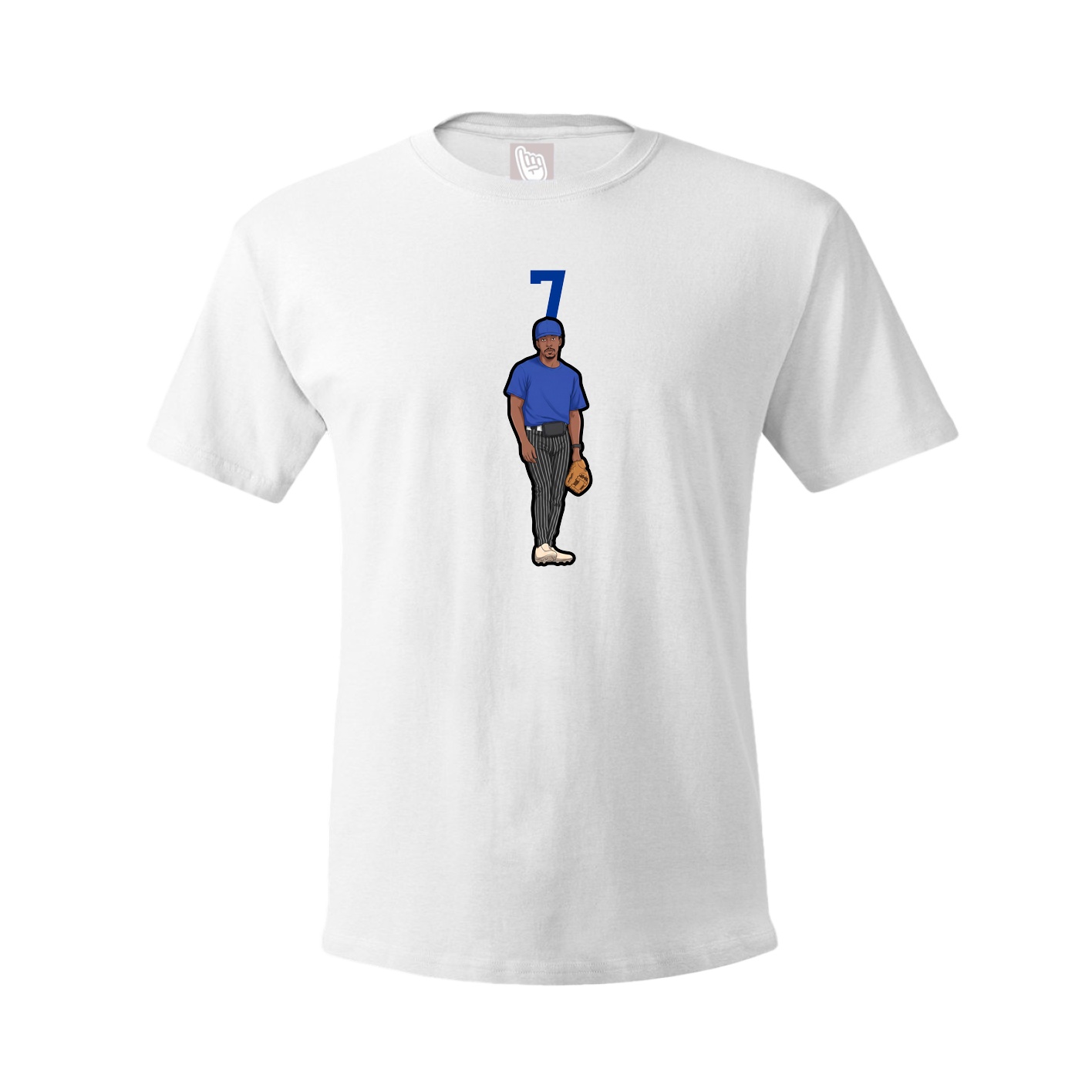 Tee — Number Top in White