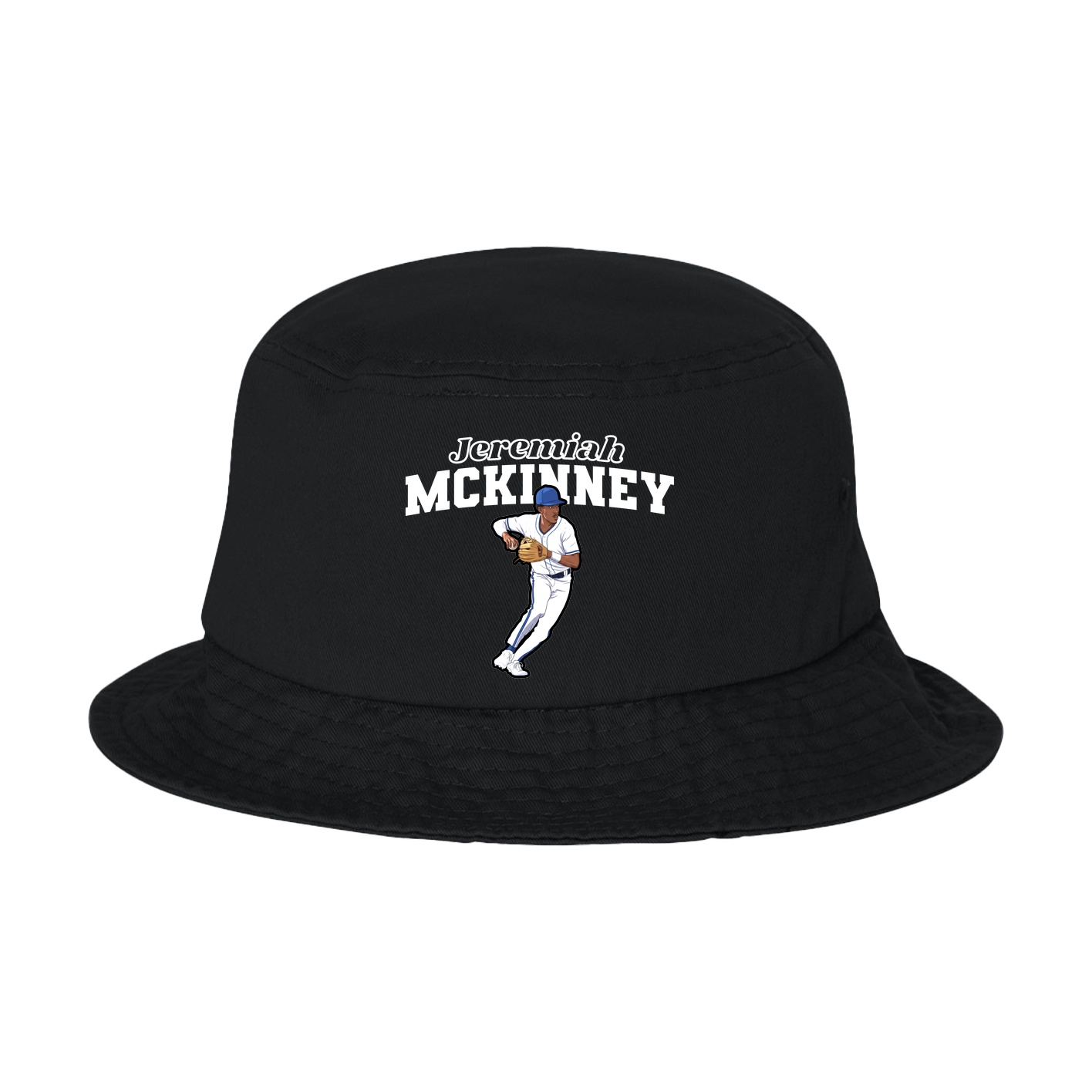 Bucket Cap — Name Arch in Black