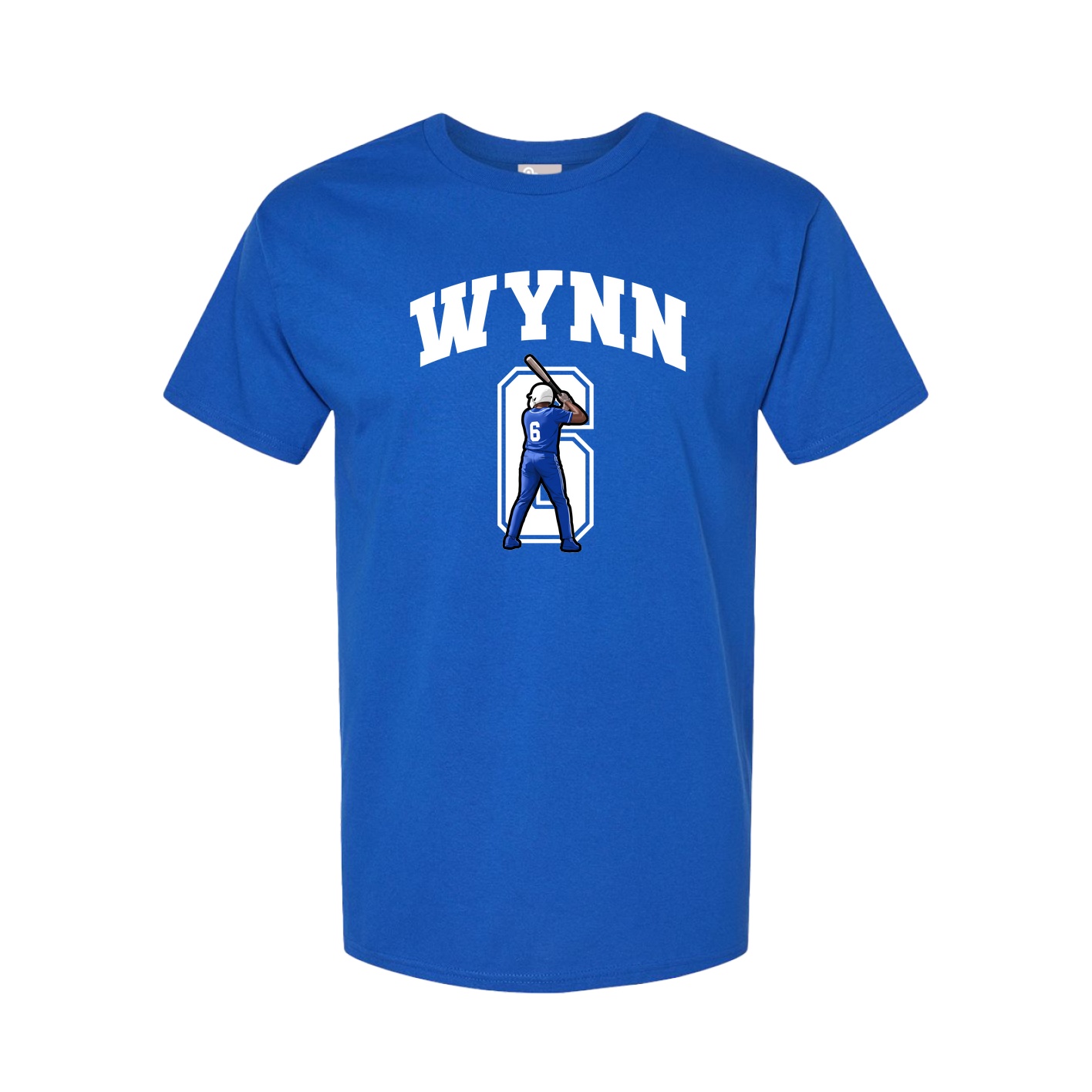 Youth Tee — Number in Royal