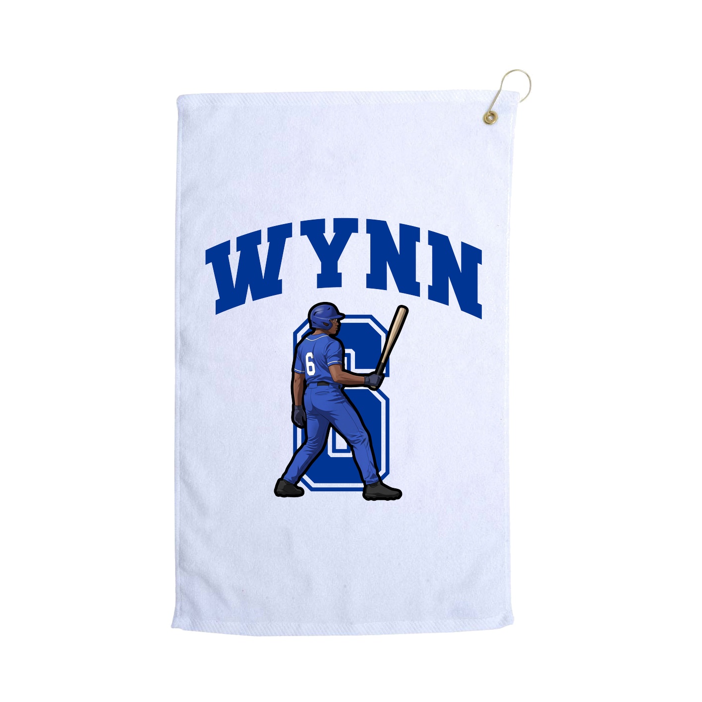 Golf Towel — Number in White