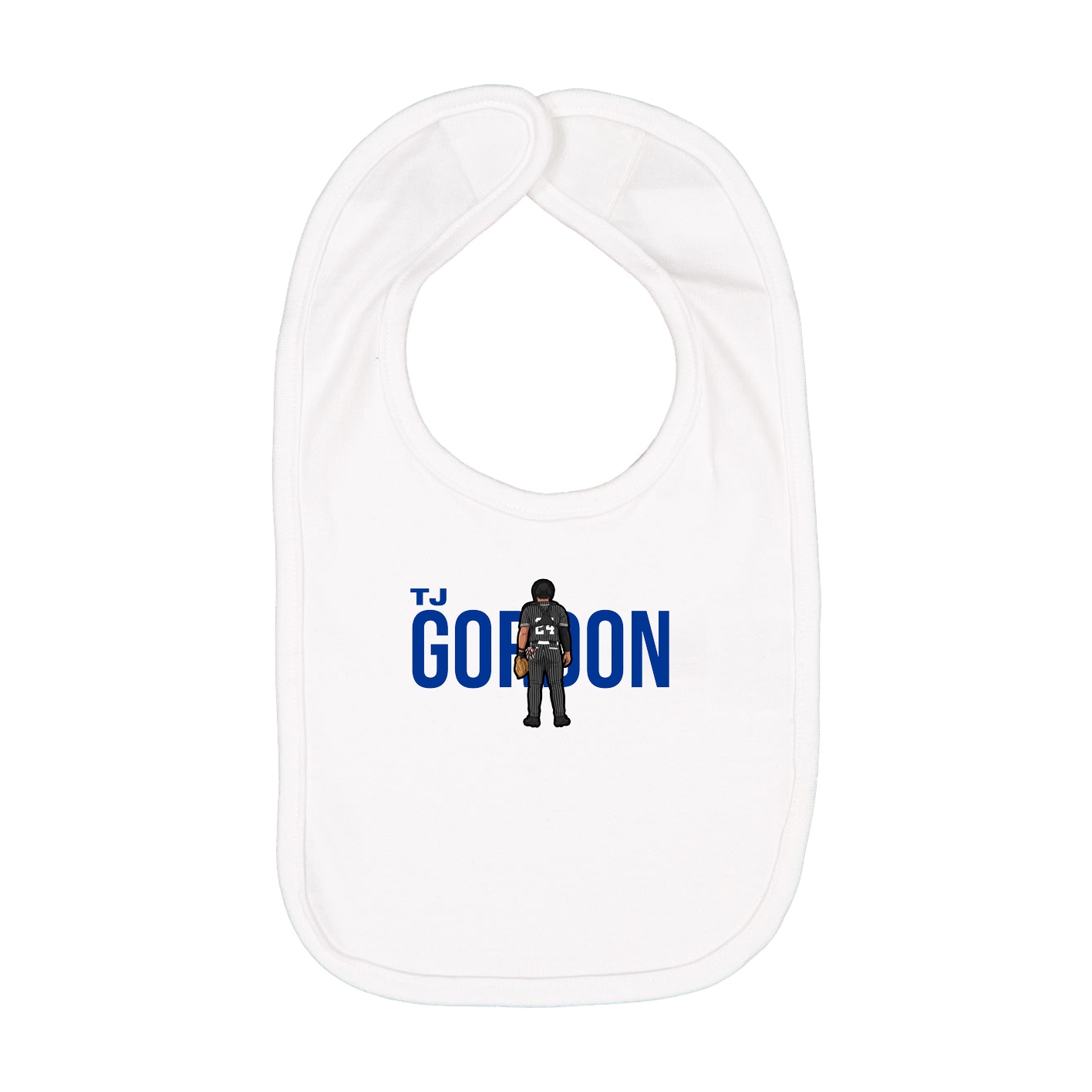 Infant Bib — Player Name in White