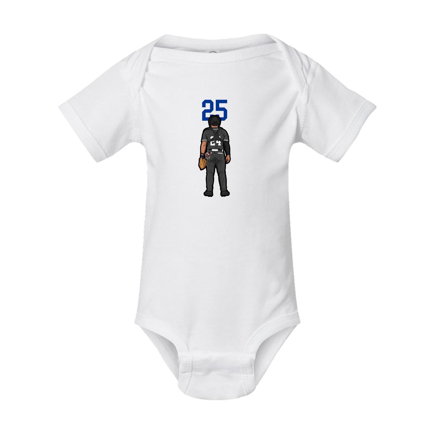 Baby Onesie — Number Top in White