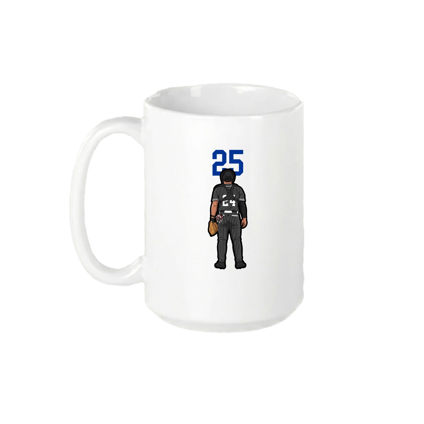 15oz Coffee Mug — Number Top in White