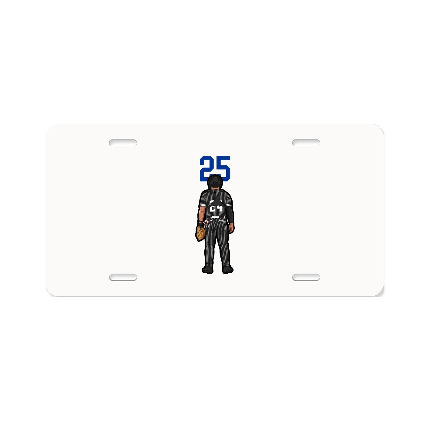 License Plate — Number Top in Classic