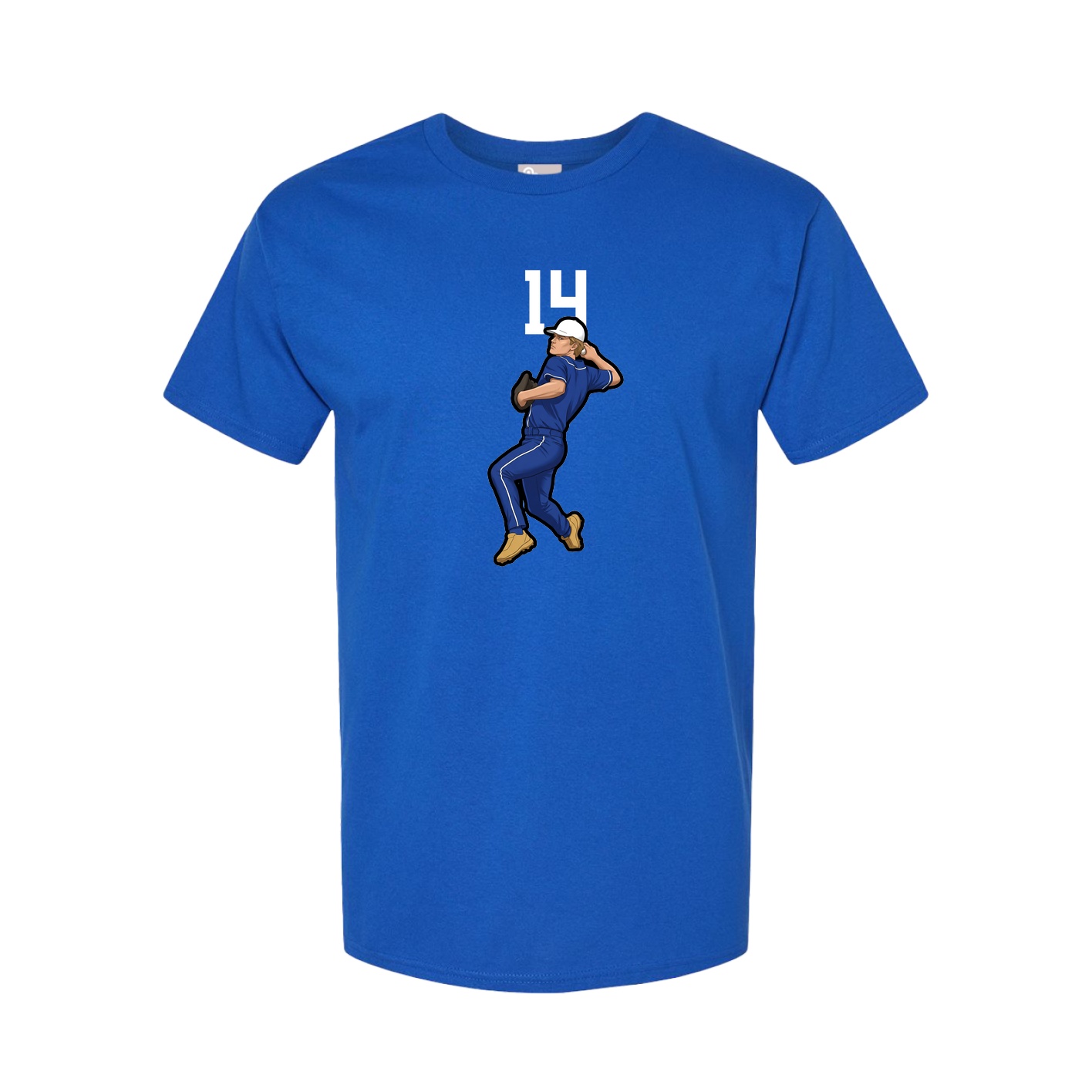 Youth Tee — Number Top in Royal