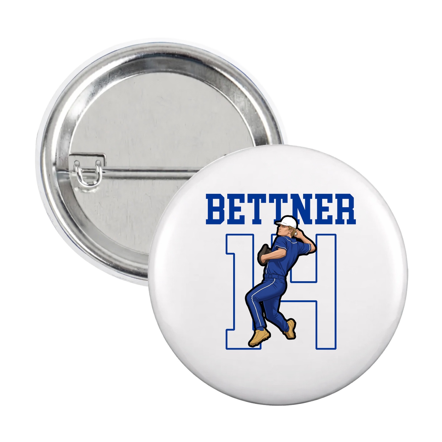 Game Day Button — Shirsey in White