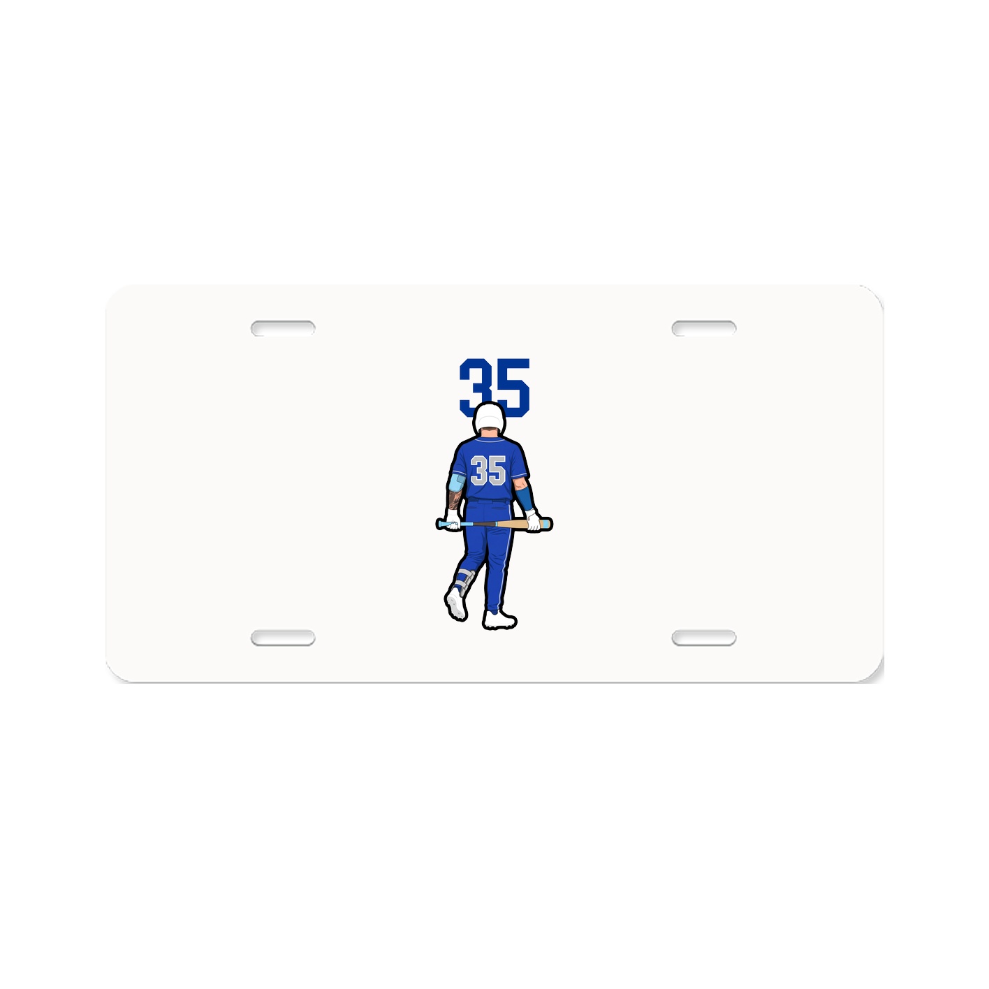 License Plate — Number Top in Classic