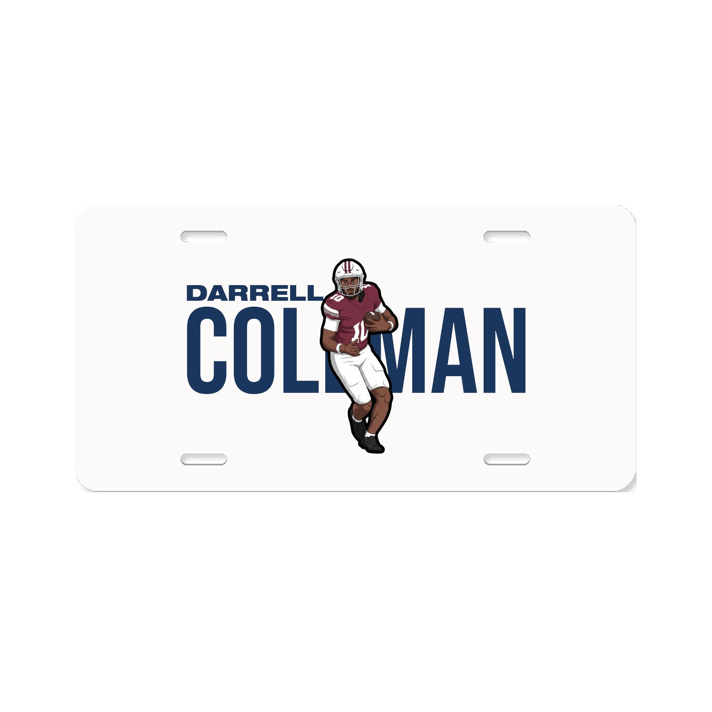 License Plate — Player Name in Classic