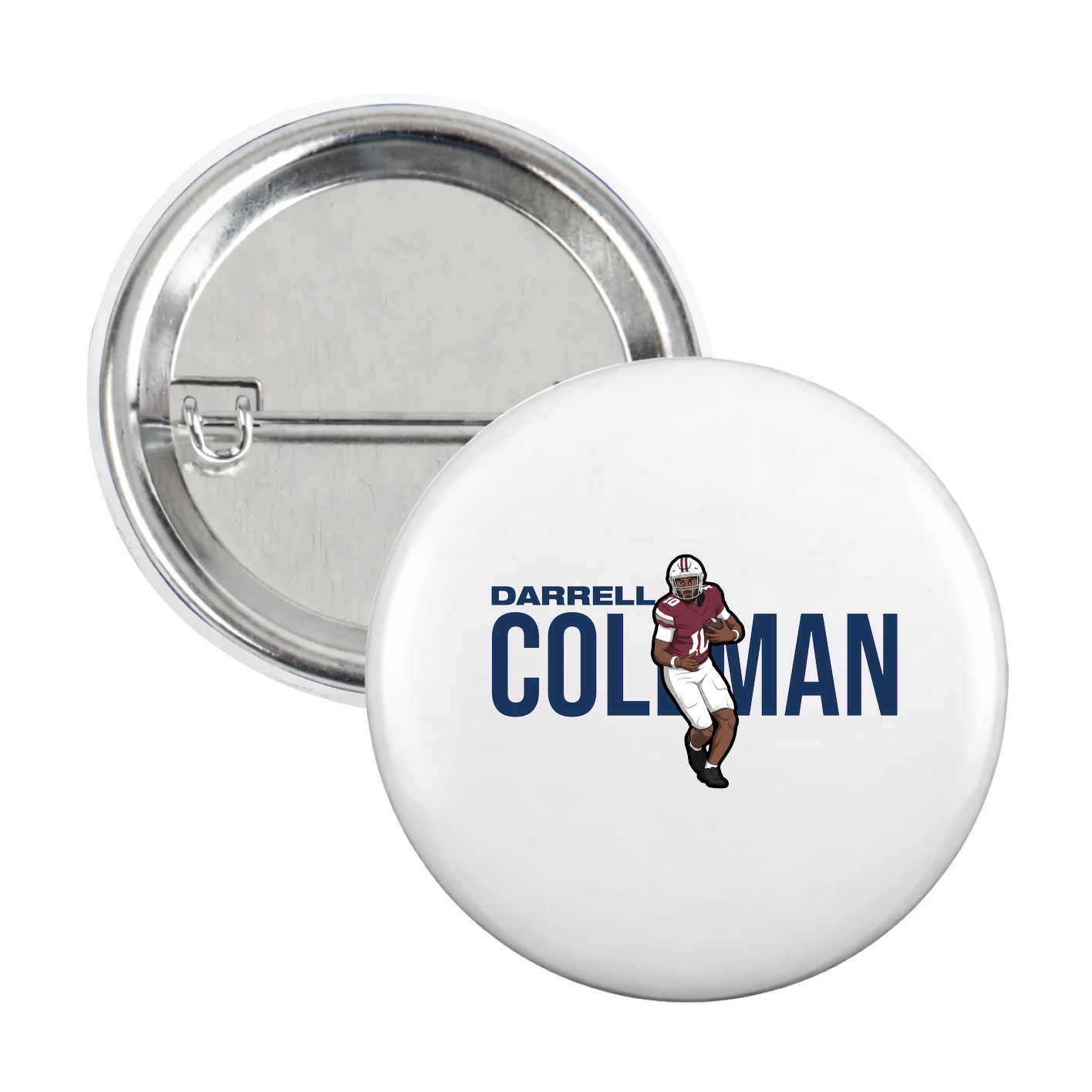 Game Day Button — Player Name in White