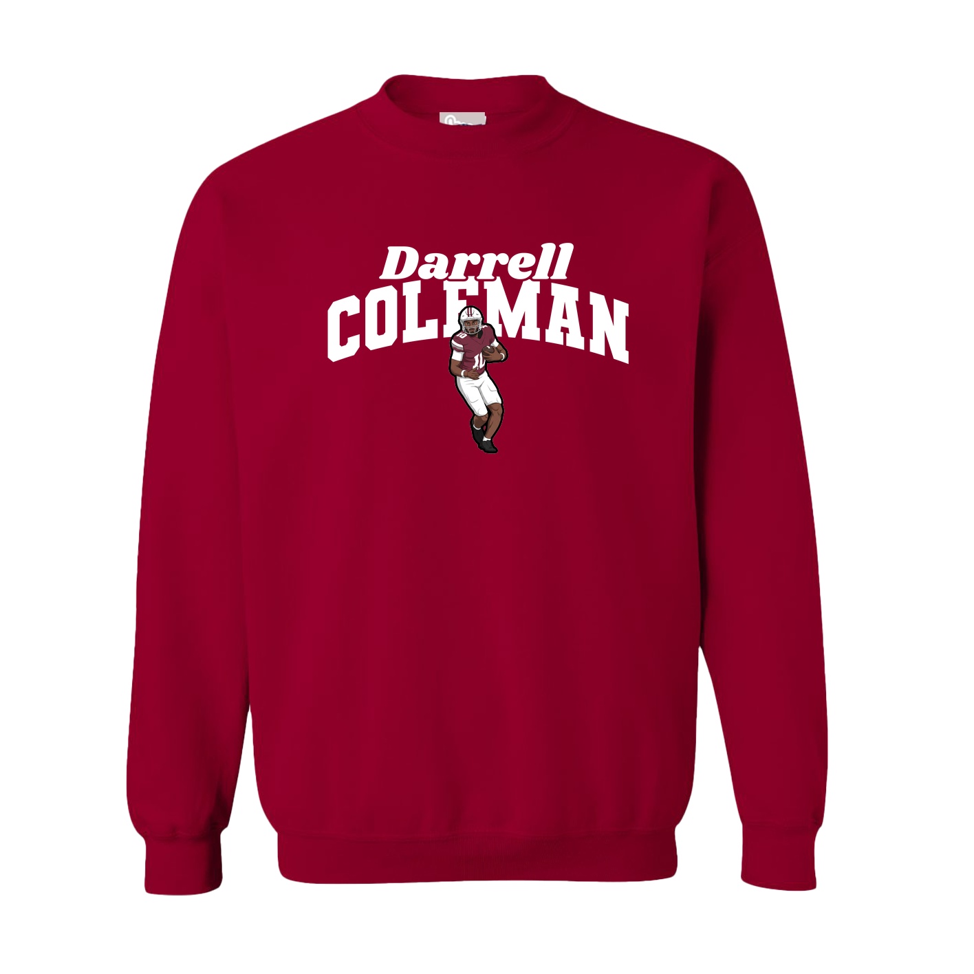 Fleece Crew — Signature Arch in Cardinal