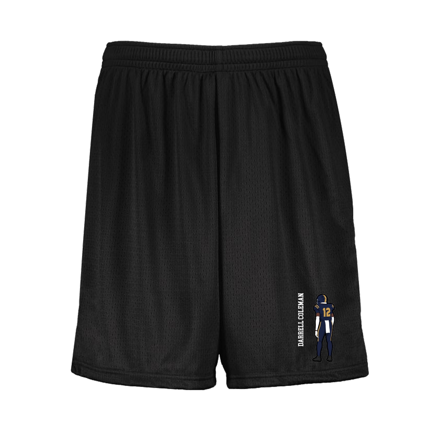 Shorts — Name Vertical in Black