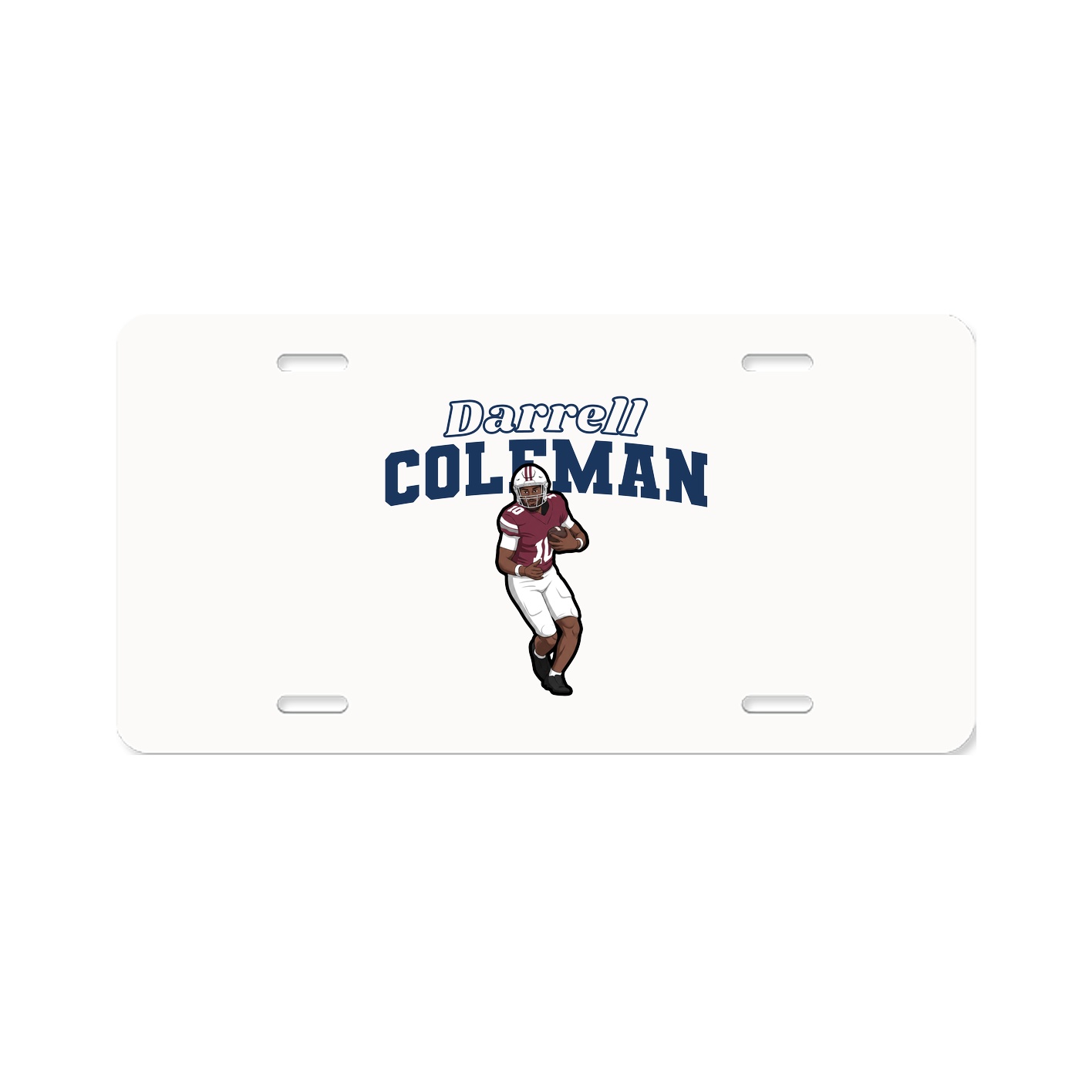 License Plate — Name Arch in Classic