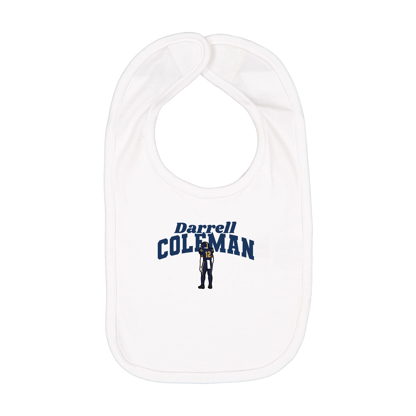 Infant Bib — Signature Arch in White