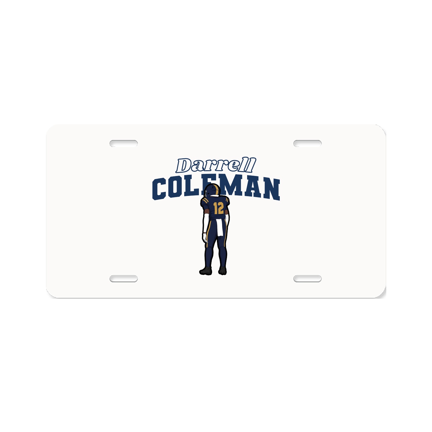 License Plate — Name Arch in Classic