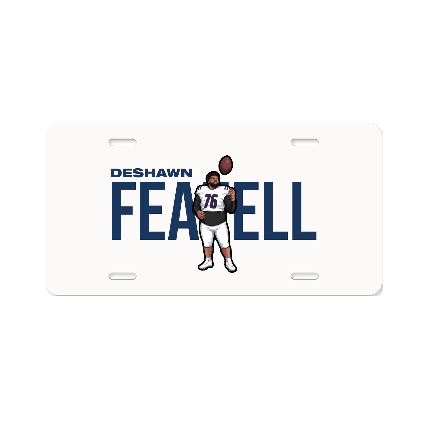 License Plate — Player Name in Classic