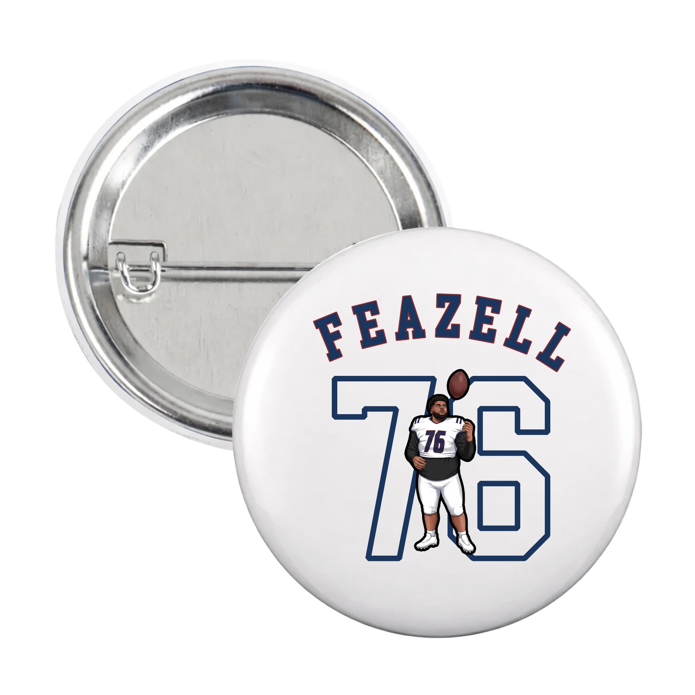Game Day Button — Shirsey Arch in White