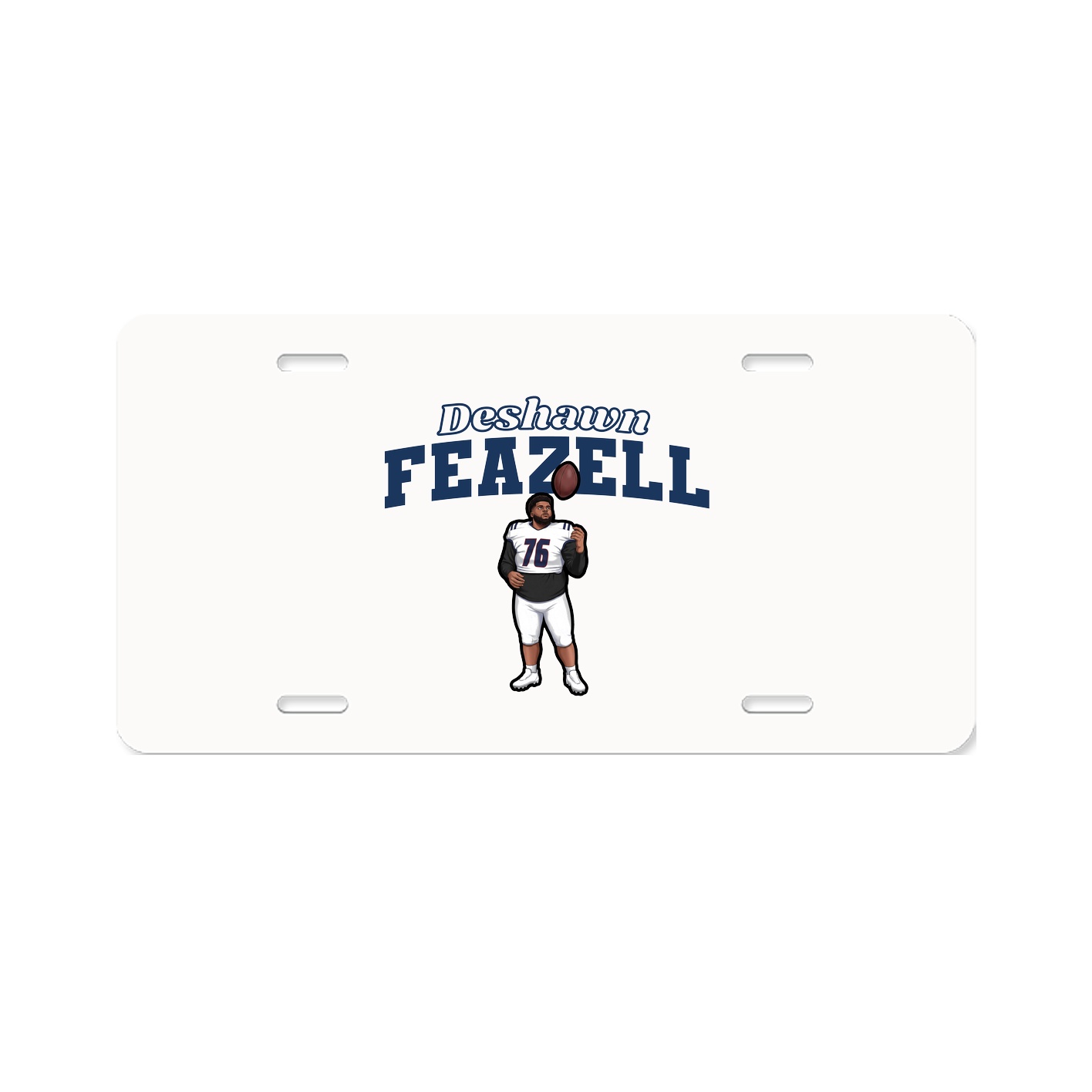 License Plate — Name Arch in Classic