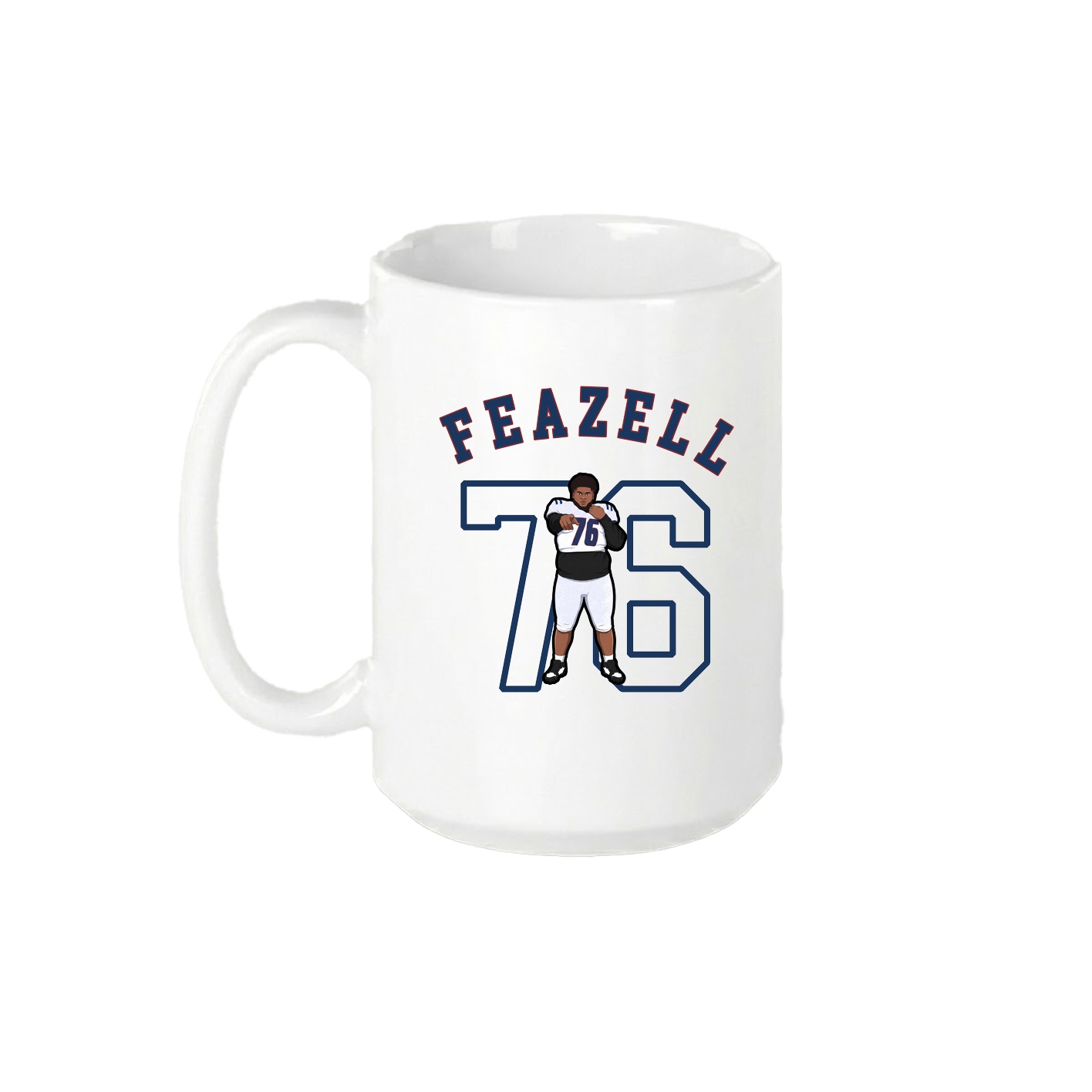 15oz Coffee Mug — Shirsey Arch in White