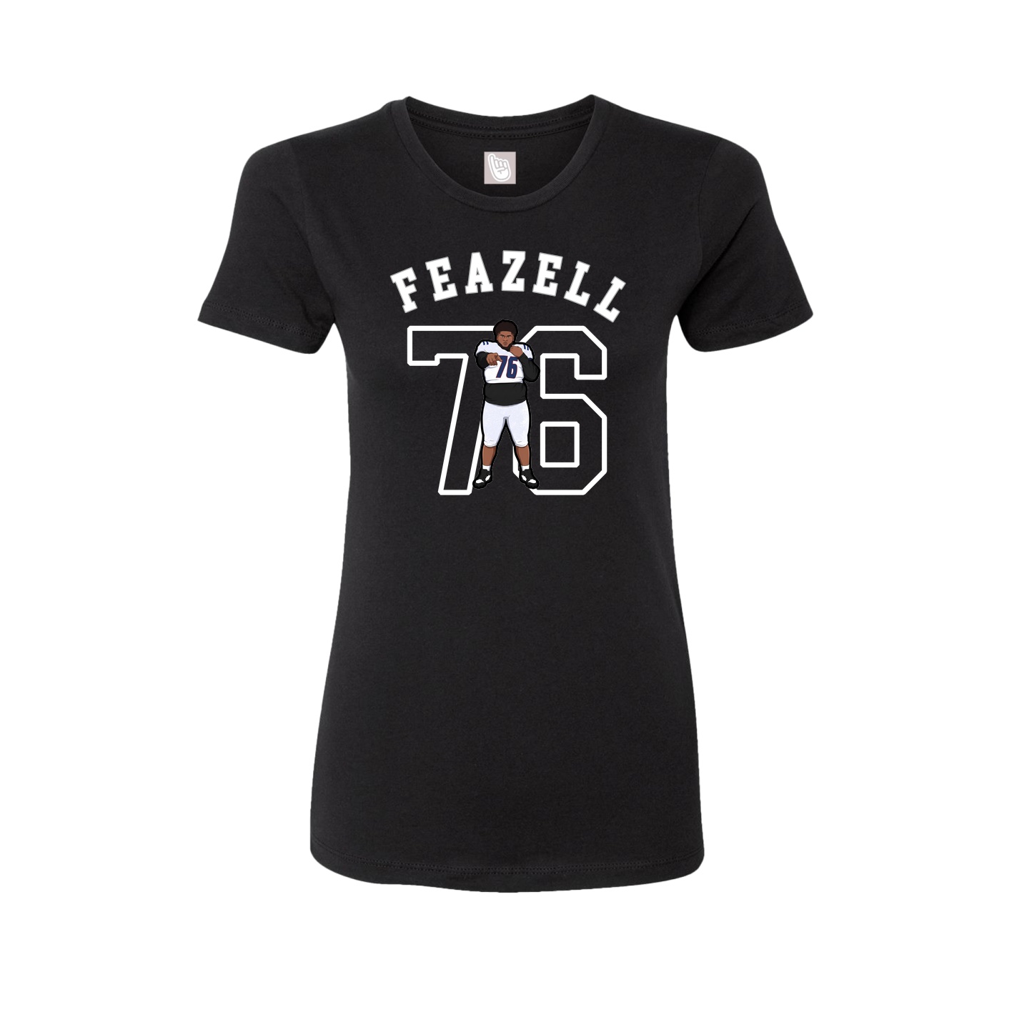 Fitted Women's Tee — Shirsey Arch in Black