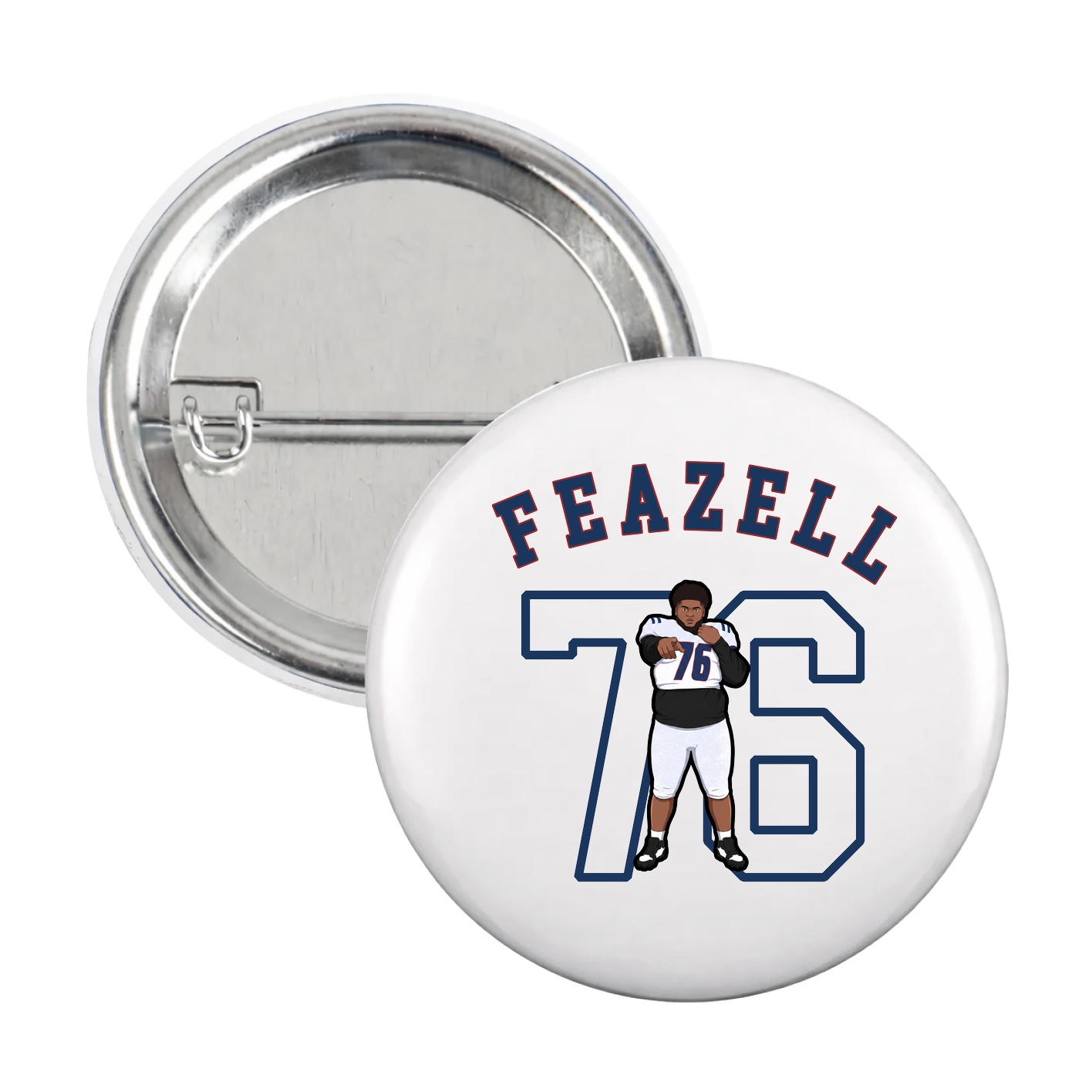 Game Day Button — Shirsey Arch in White