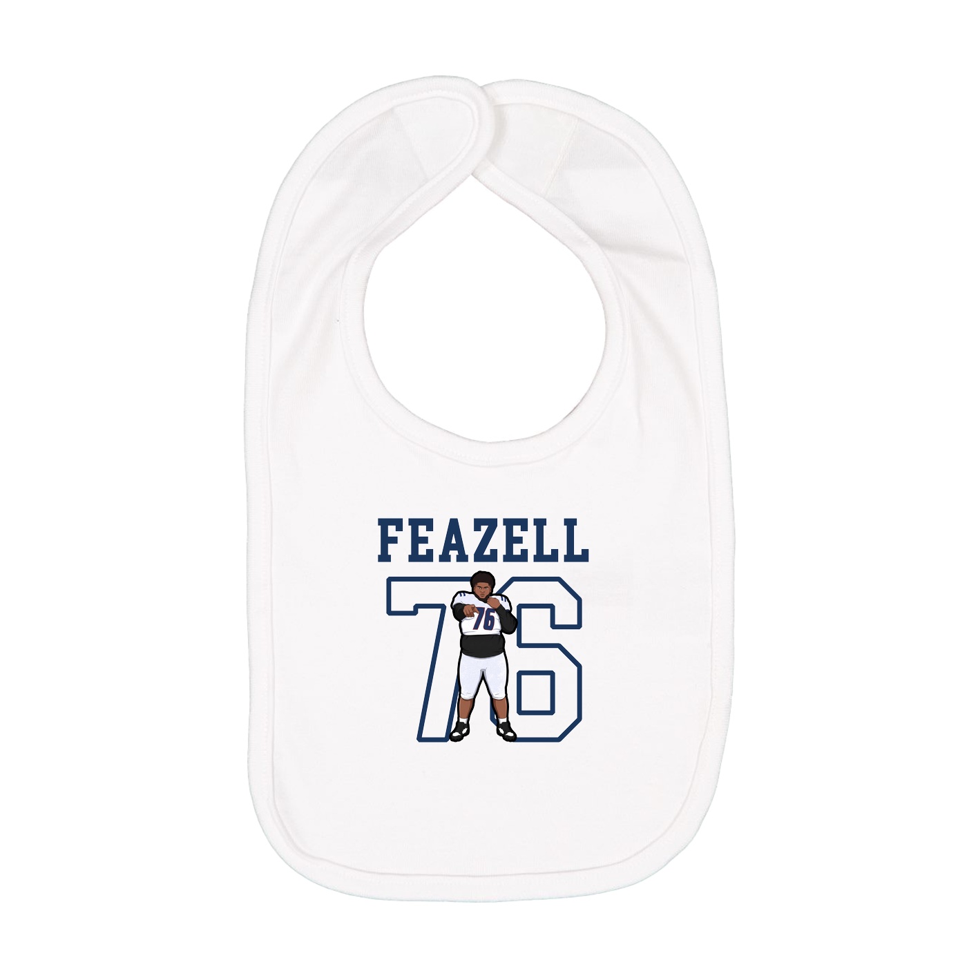 Infant Bib — Shirsey in White