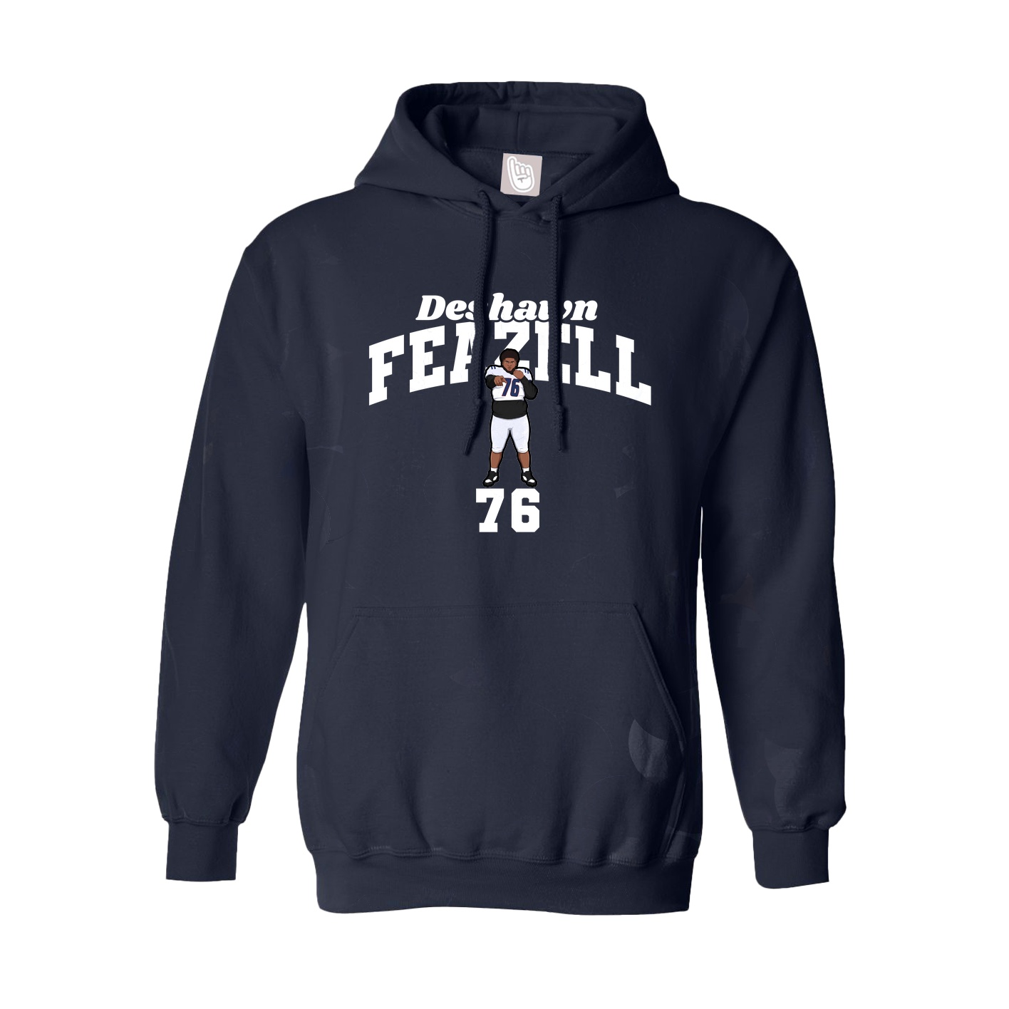 Youth Hoodie — Signature Arch in Navy