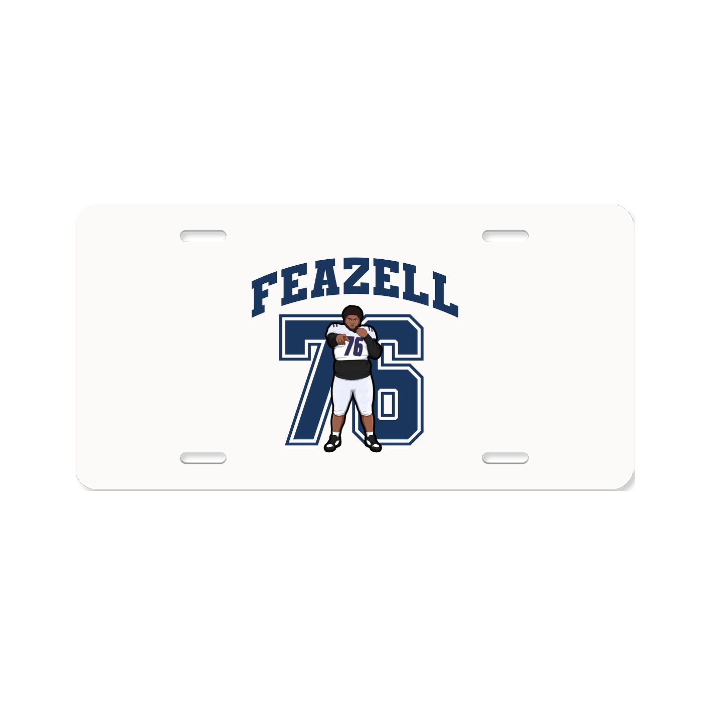 License Plate — Number in Classic