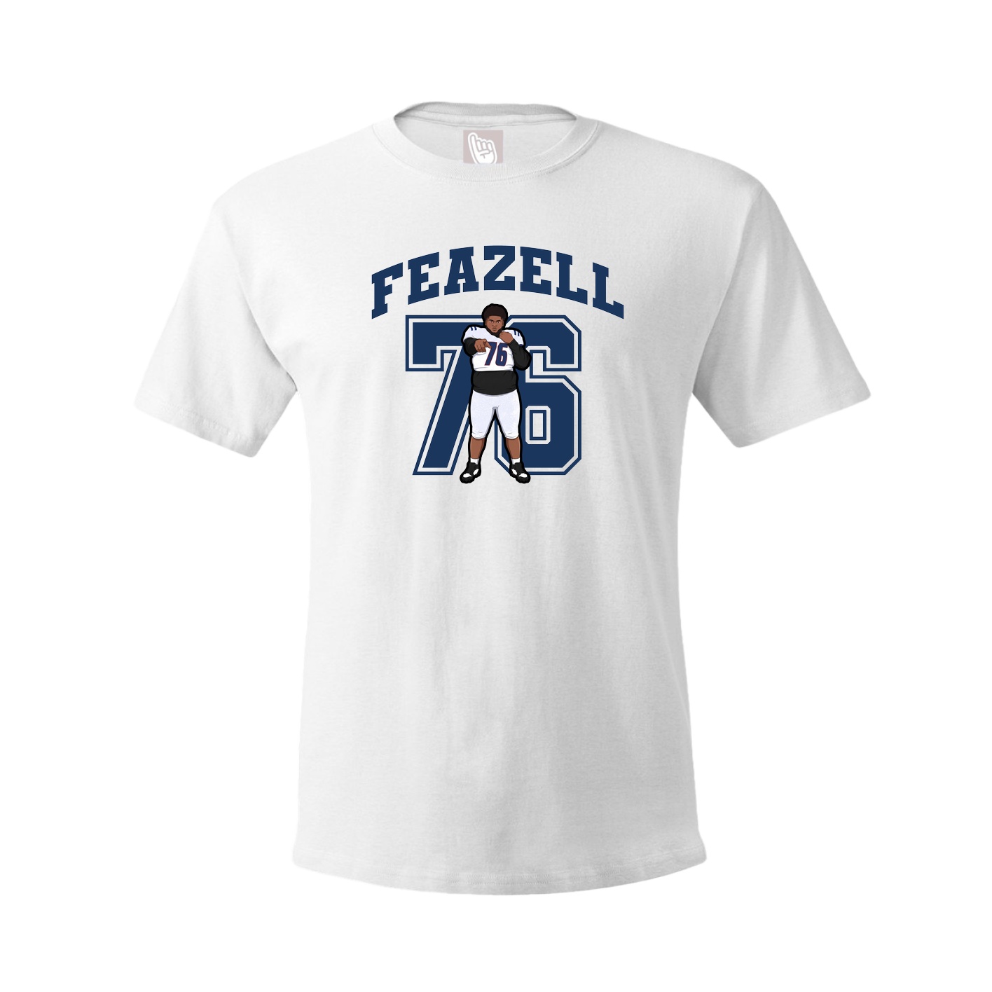 Youth Tee — Number in White