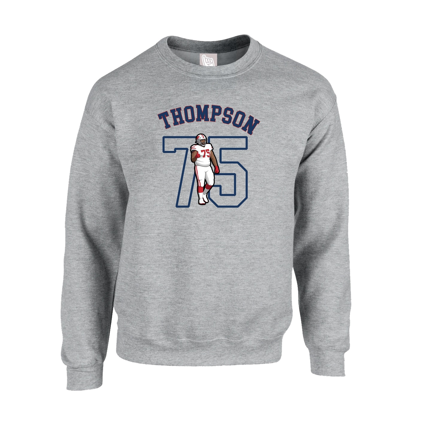 Fleece Crew — Shirsey Arch in Grey