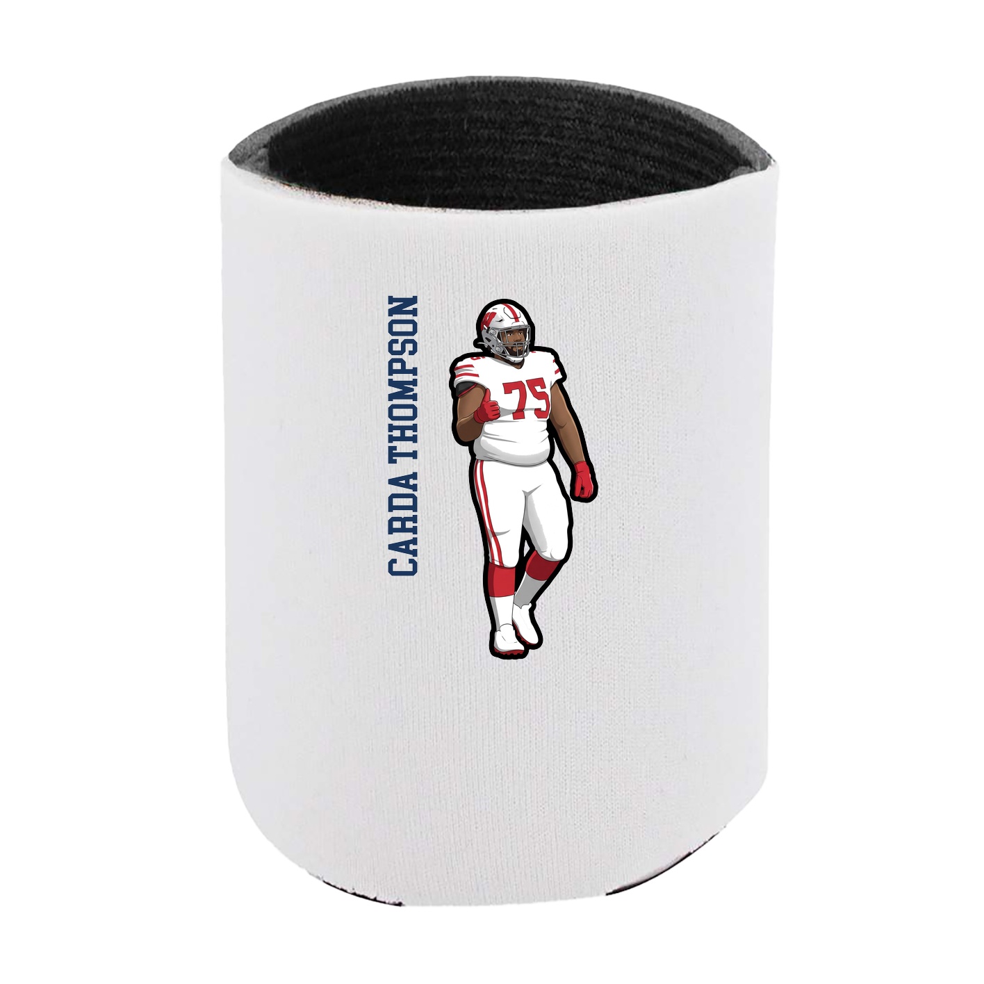 Can Holder — Name Vertical in White