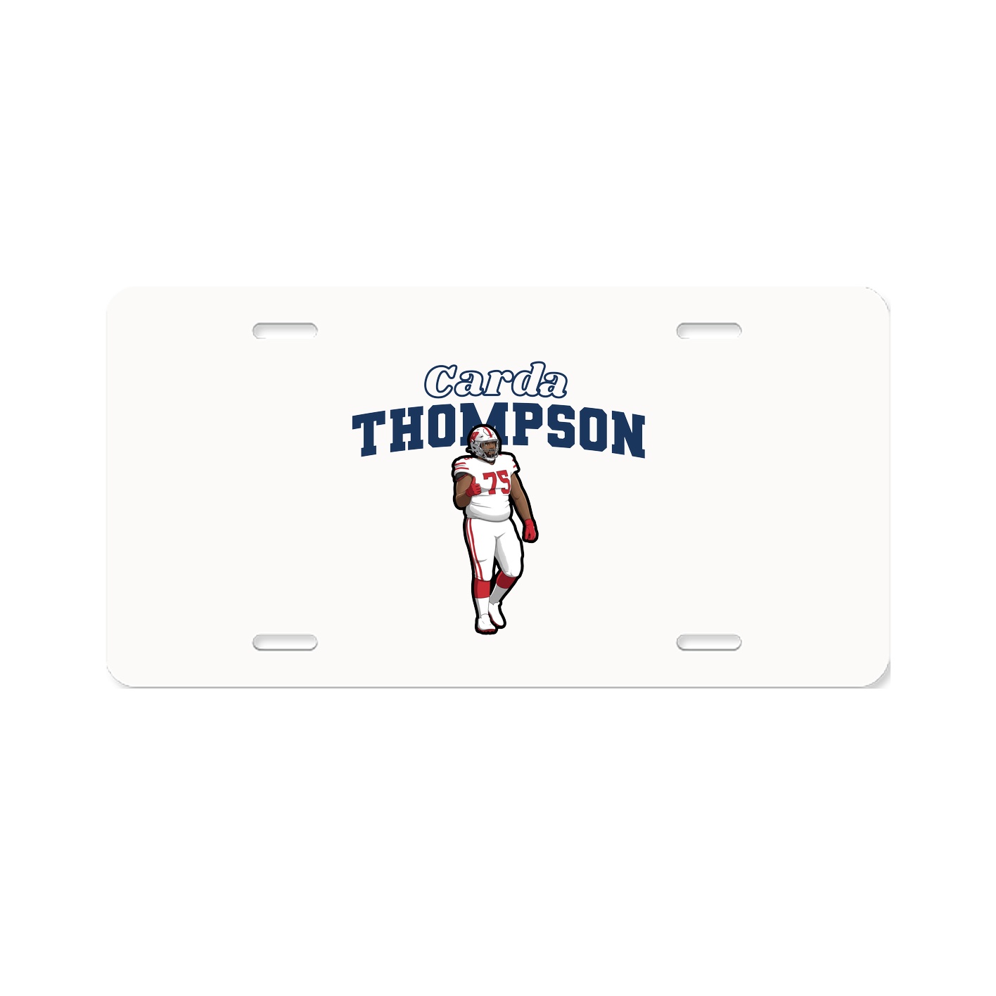 License Plate — Name Arch in Classic