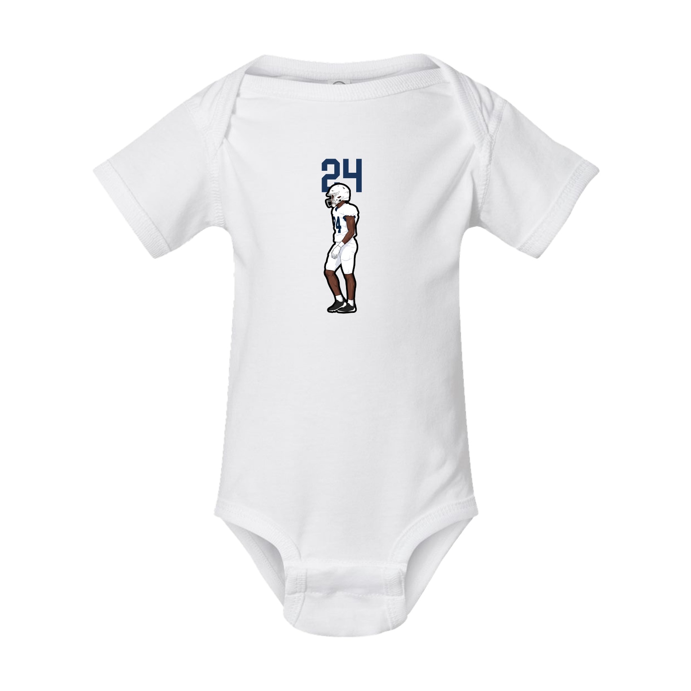Baby Onesie — Number Top in White