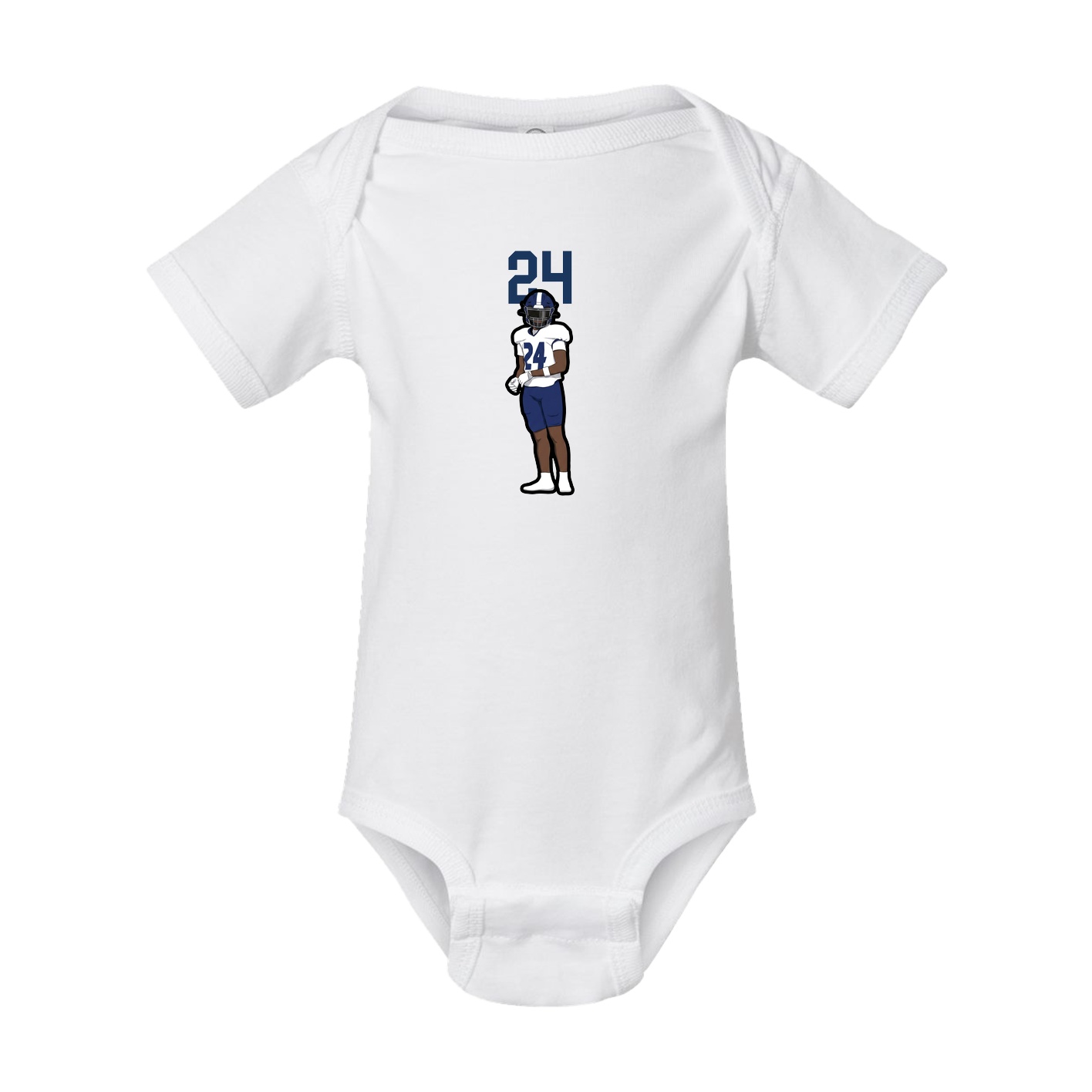 Baby Onesie — Number Top in White