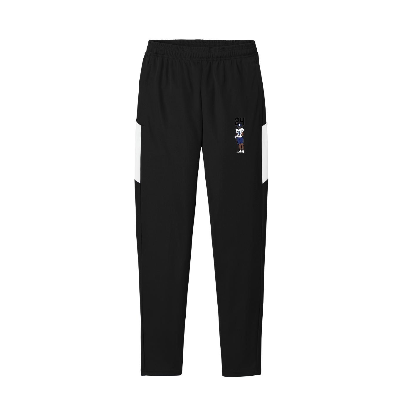 Team Travel Pant — Number Top in Black/White