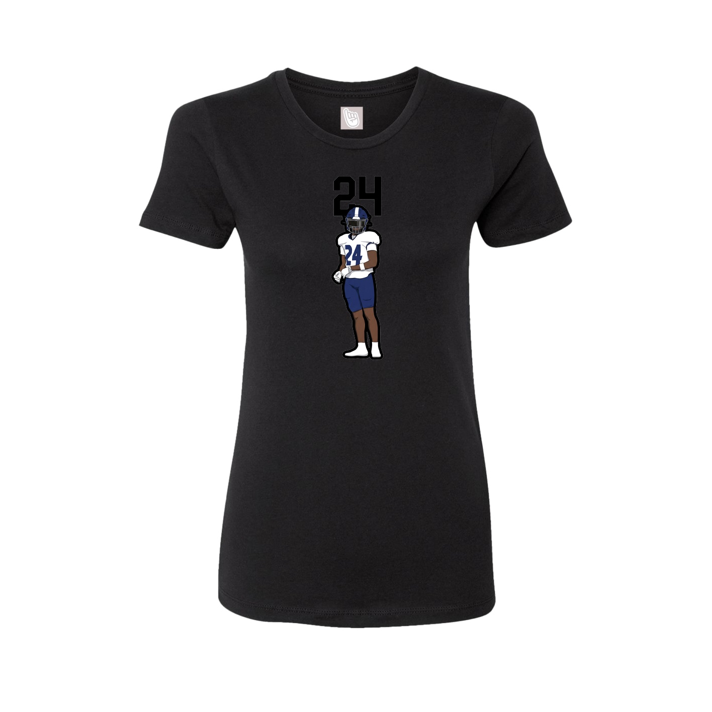 Womens Tee — Number Top in Black