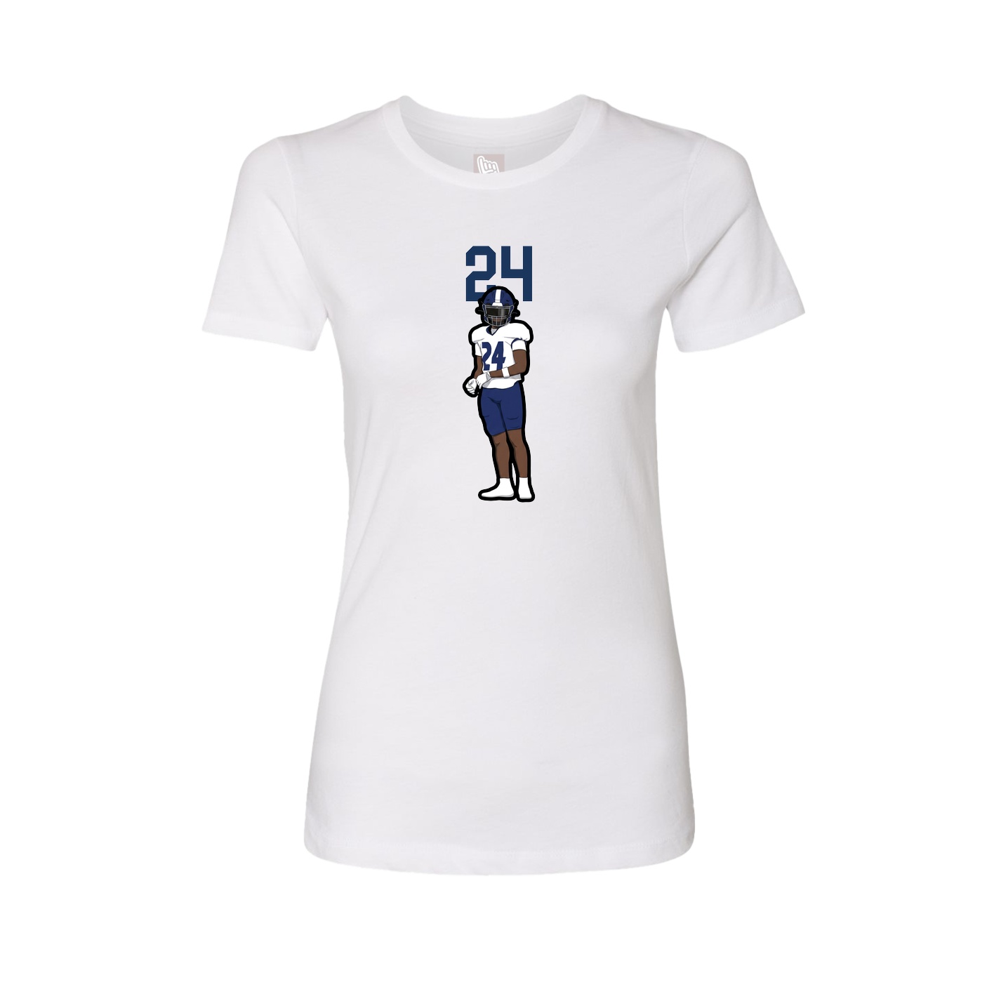 Womens Tee — Number Top in White