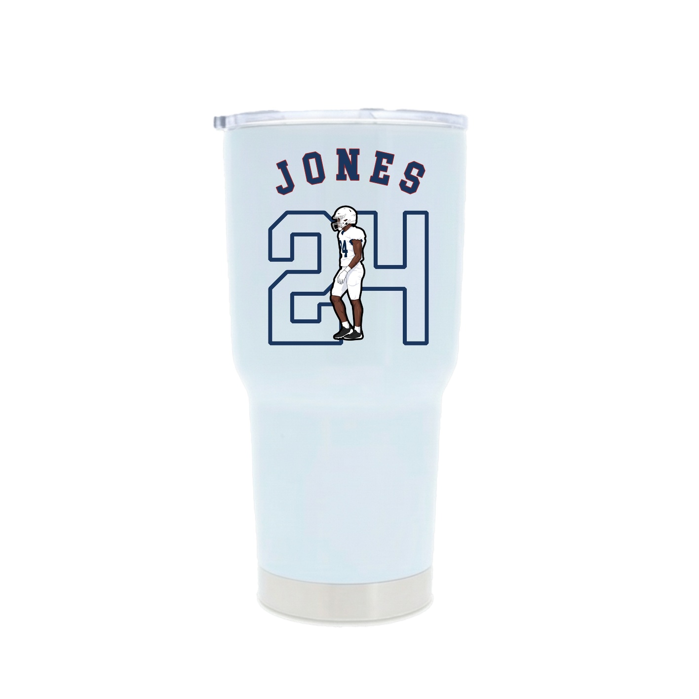 30oz Stainless Steel Tumbler — Shirsey Arch in White